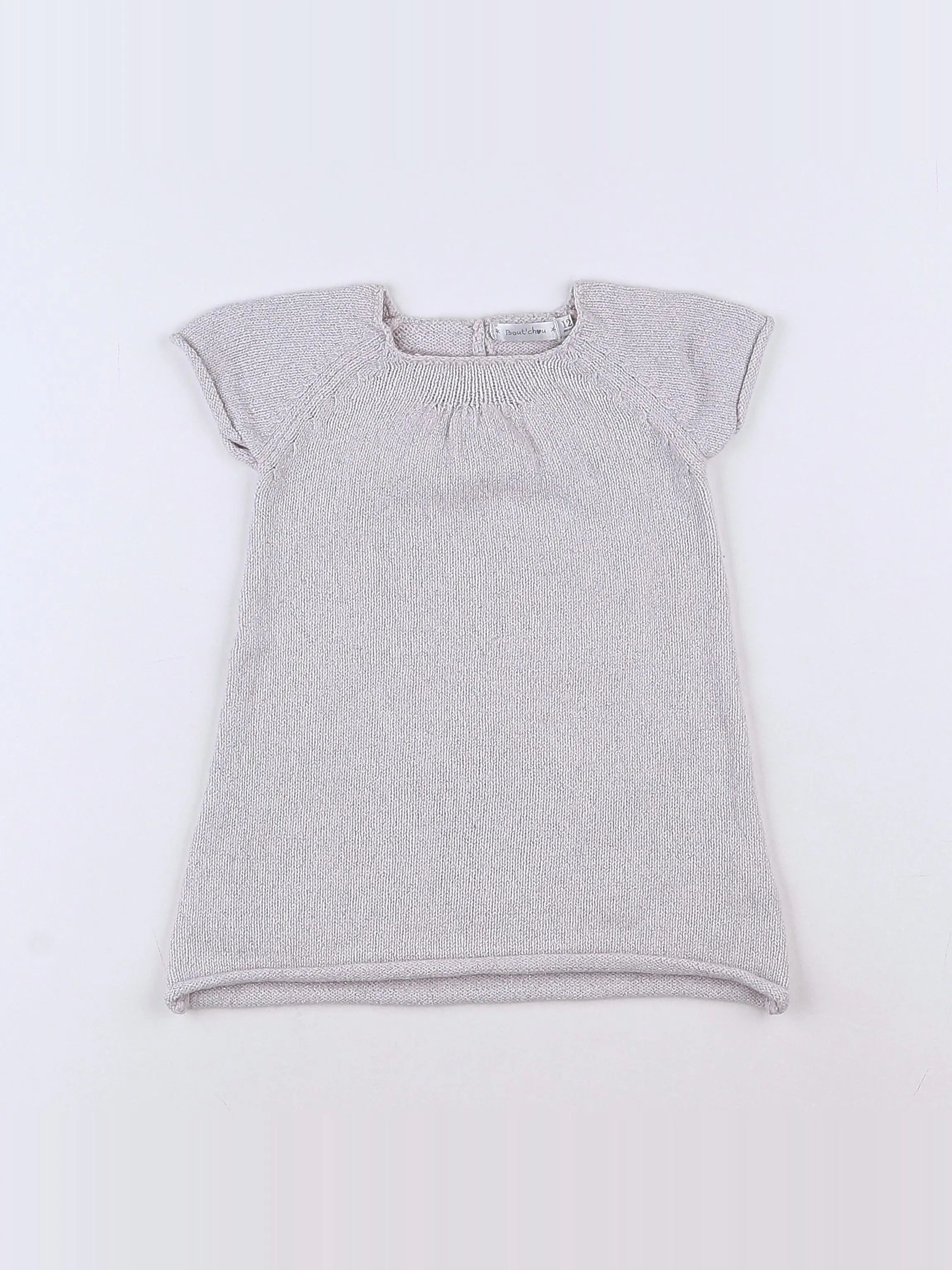 Boutchou - robe gris, argent - 12 mois