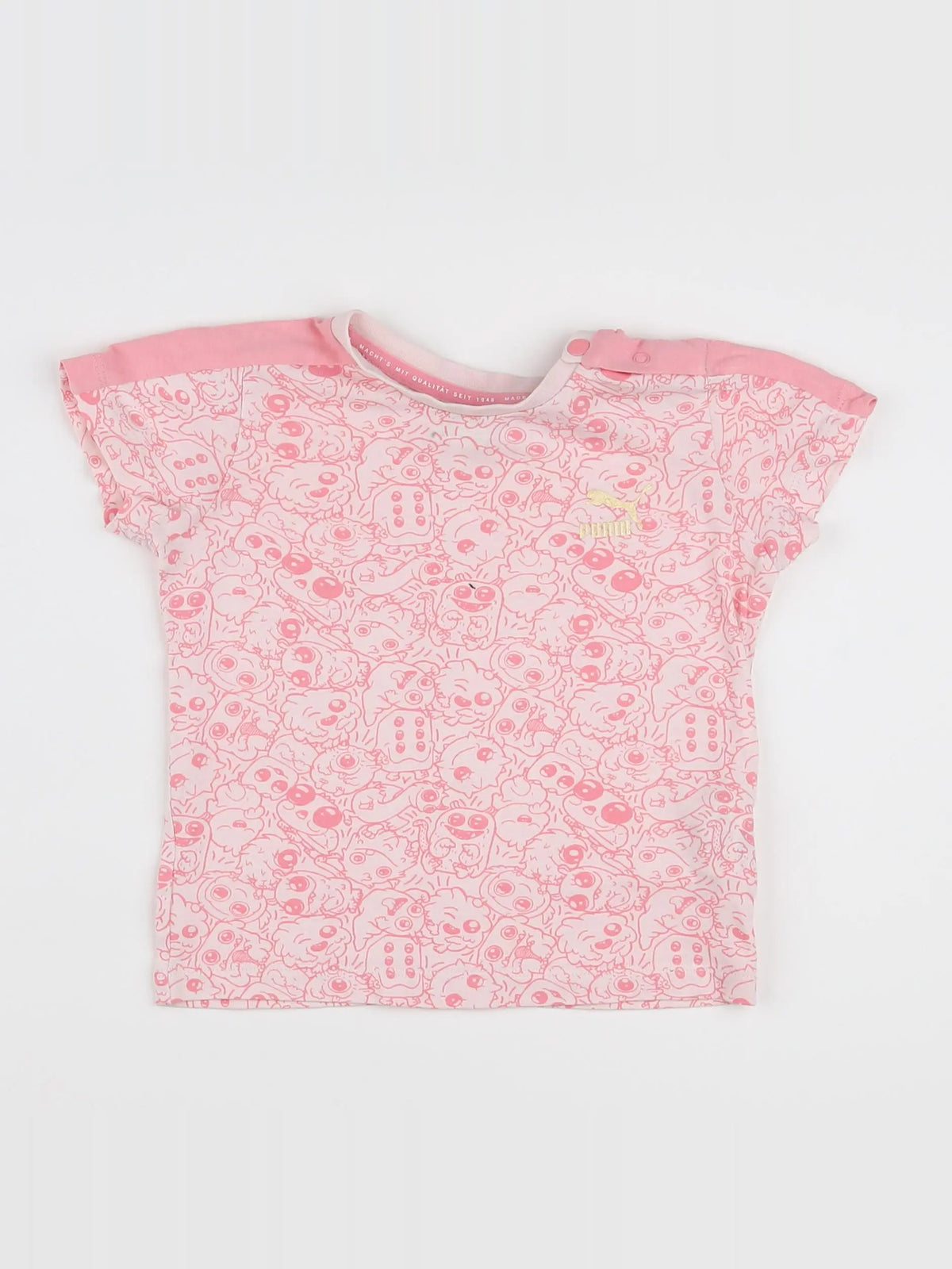 Puma - tee-shirt rose - 12/18 mois