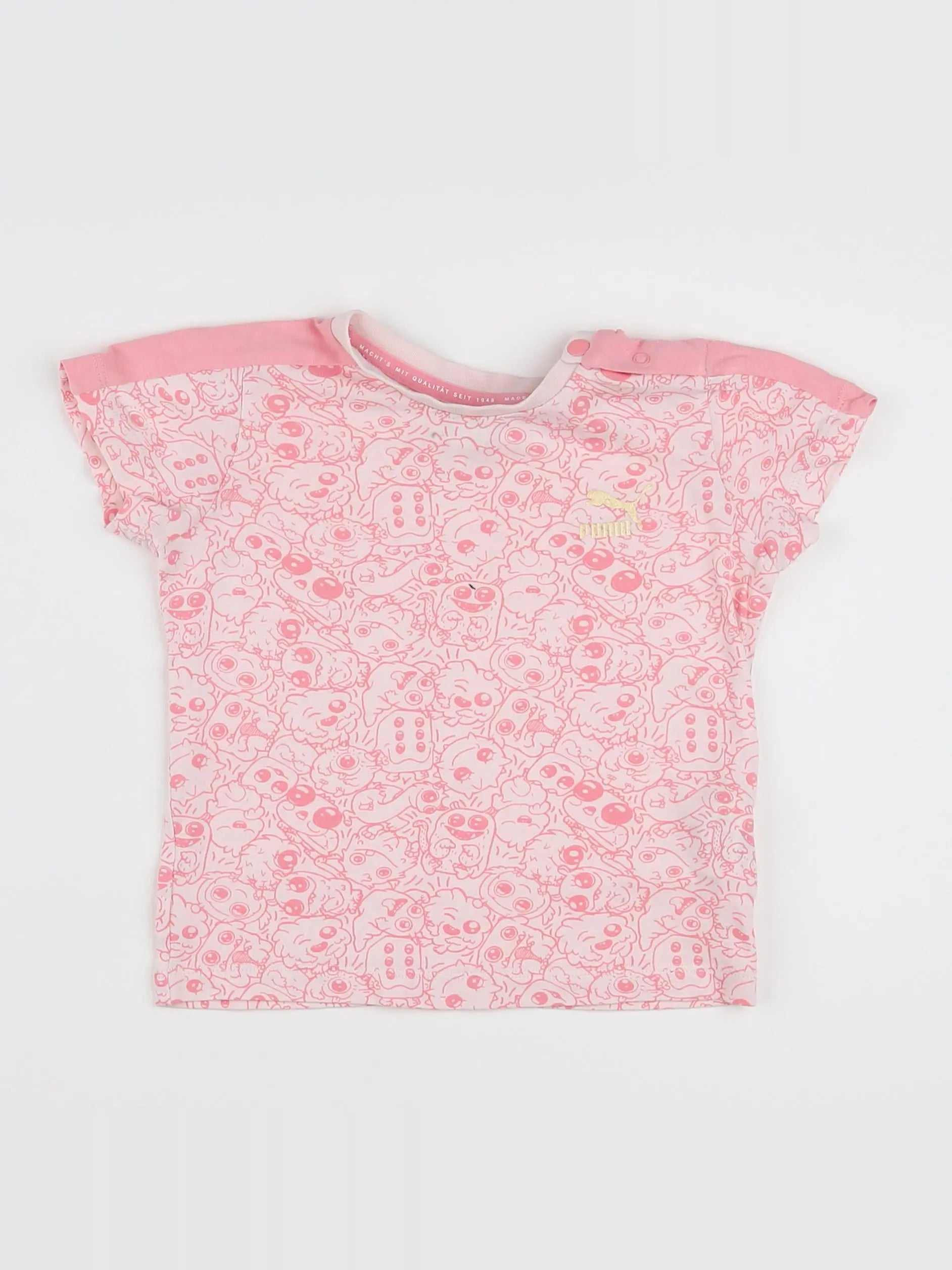 Puma - tee-shirt rose - 12/18 mois