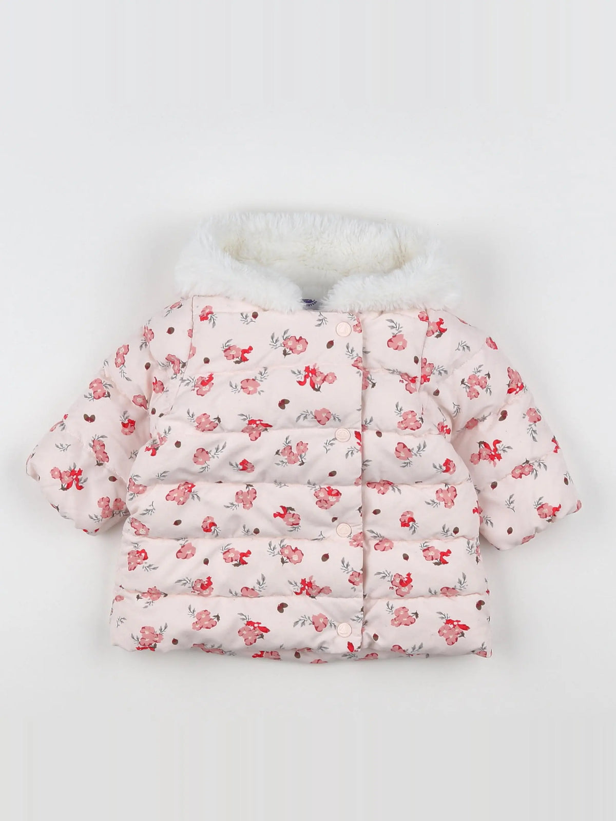 Petit Bateau - doudoune multicolore - 6 mois
