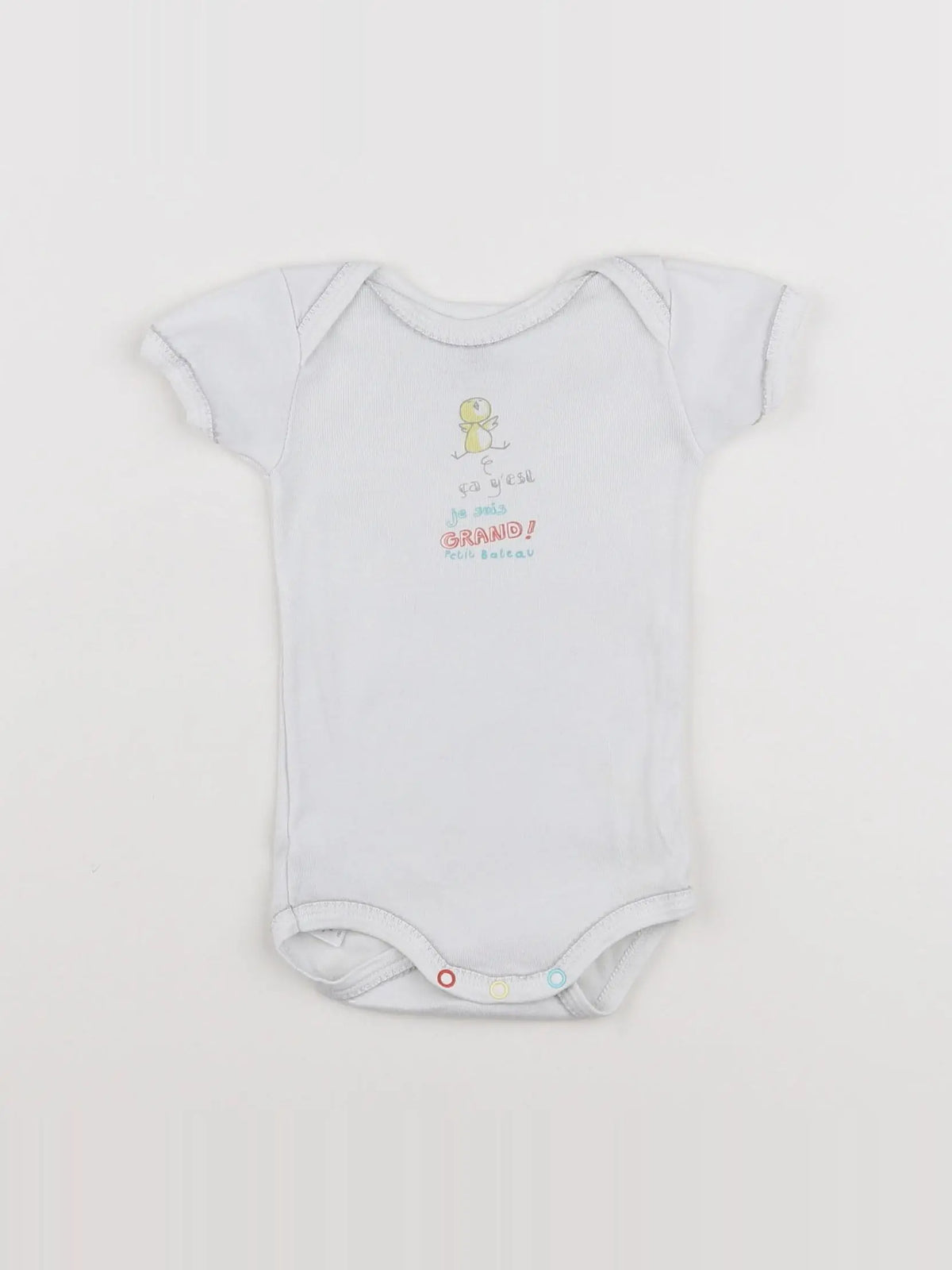 Petit Bateau - body blanc - 3 mois