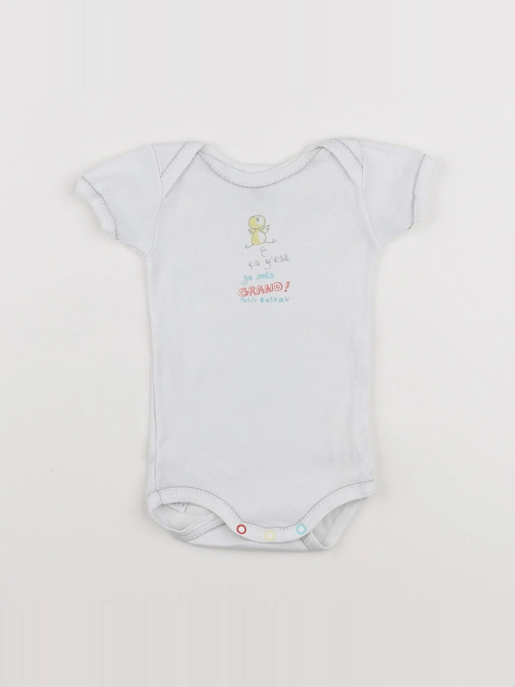 Petit Bateau - body blanc - 3 mois