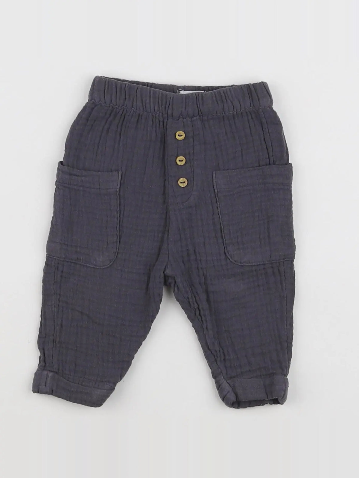 Vertbaudet - pantalon gris - 3 mois