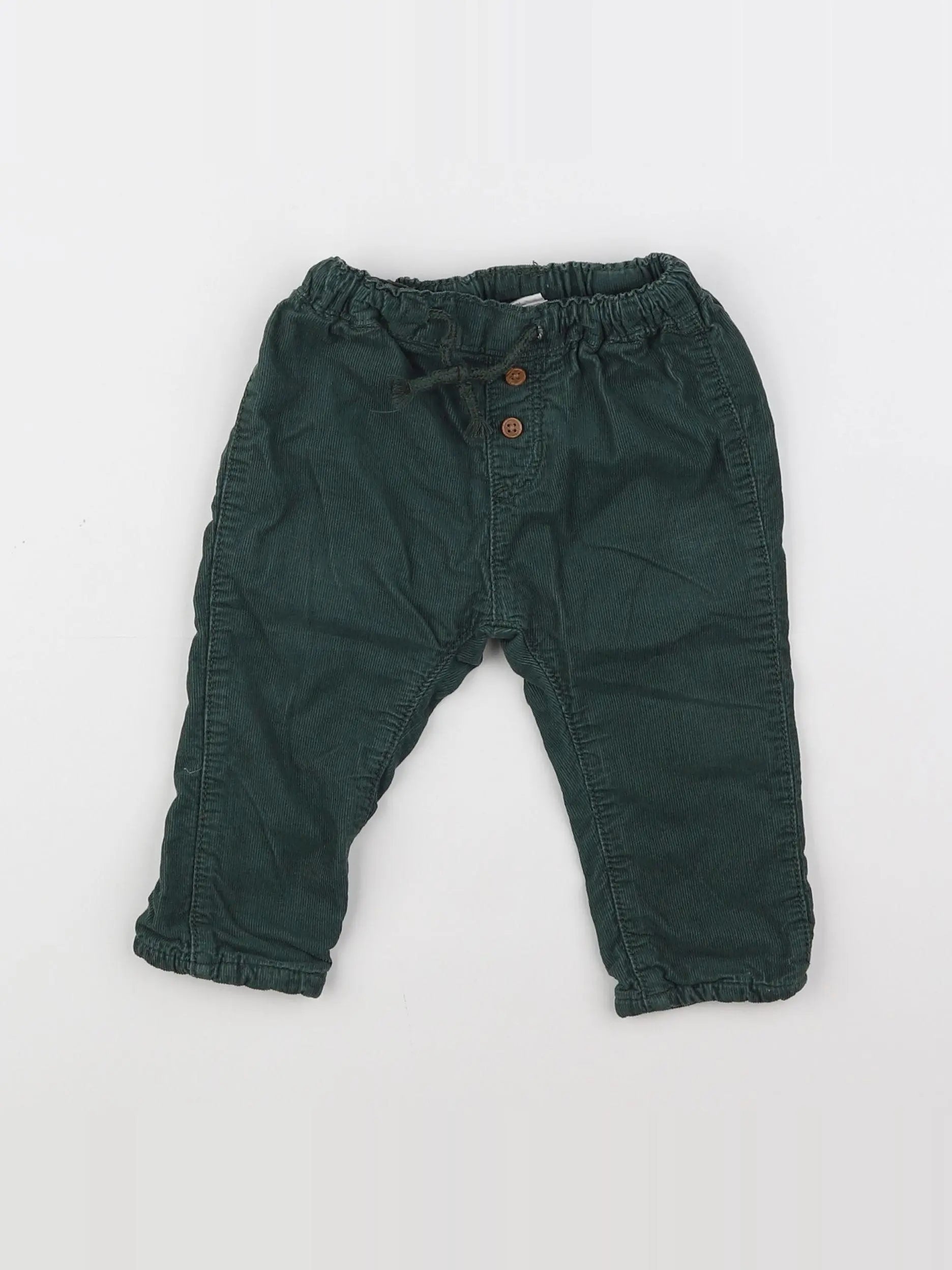 H&M - pantalon vert - 6 mois