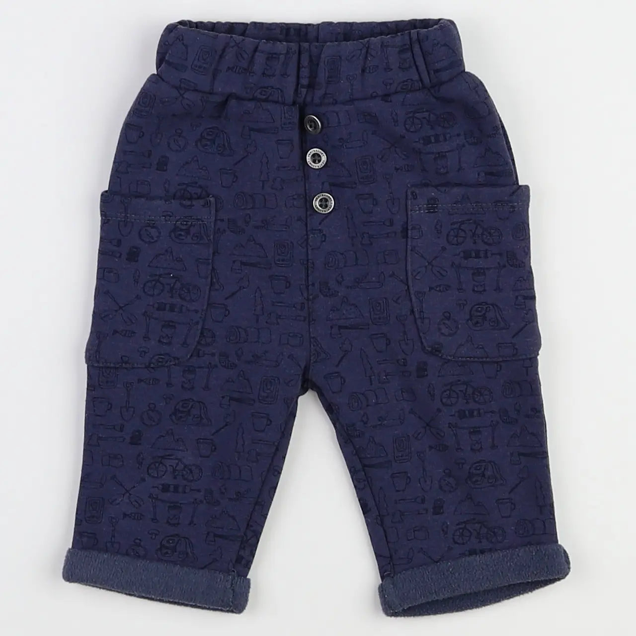 Vertbaudet - jogging bleu - 3 mois