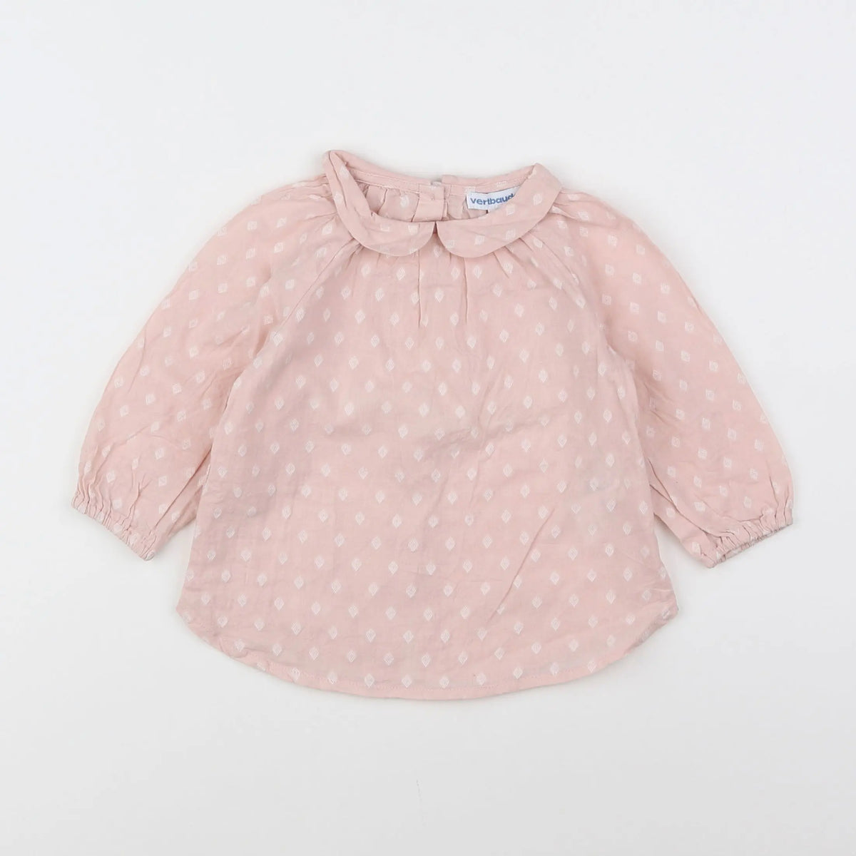Vertbaudet - blouse rose - 12 mois