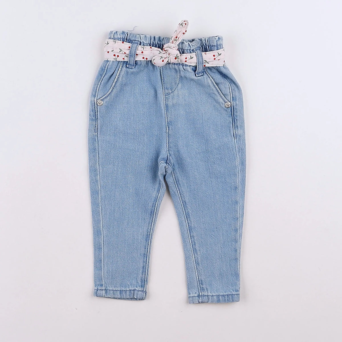 Vertbaudet - jean bleu - 3 mois