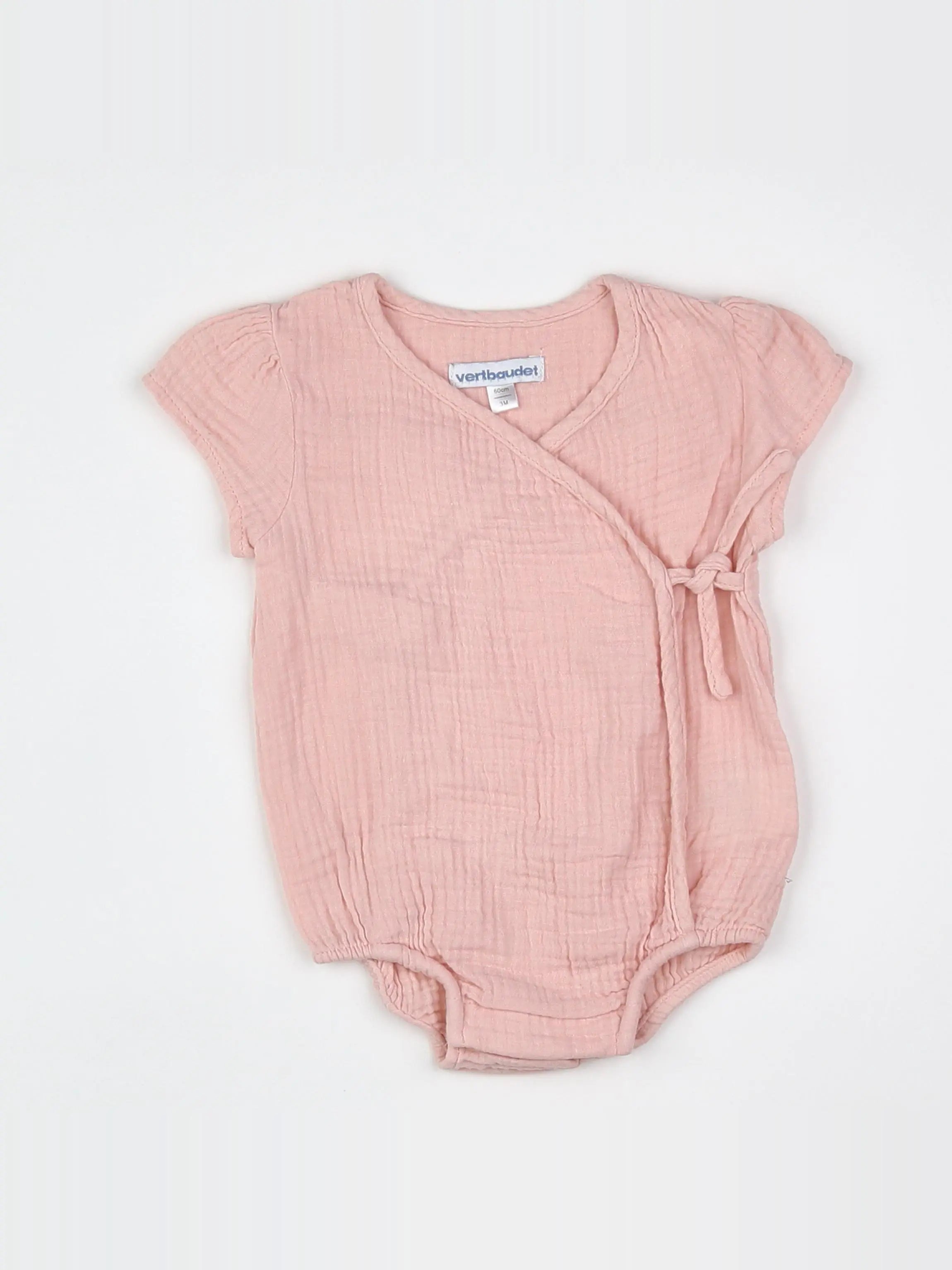 Vertbaudet - combinaison rose - 3 mois