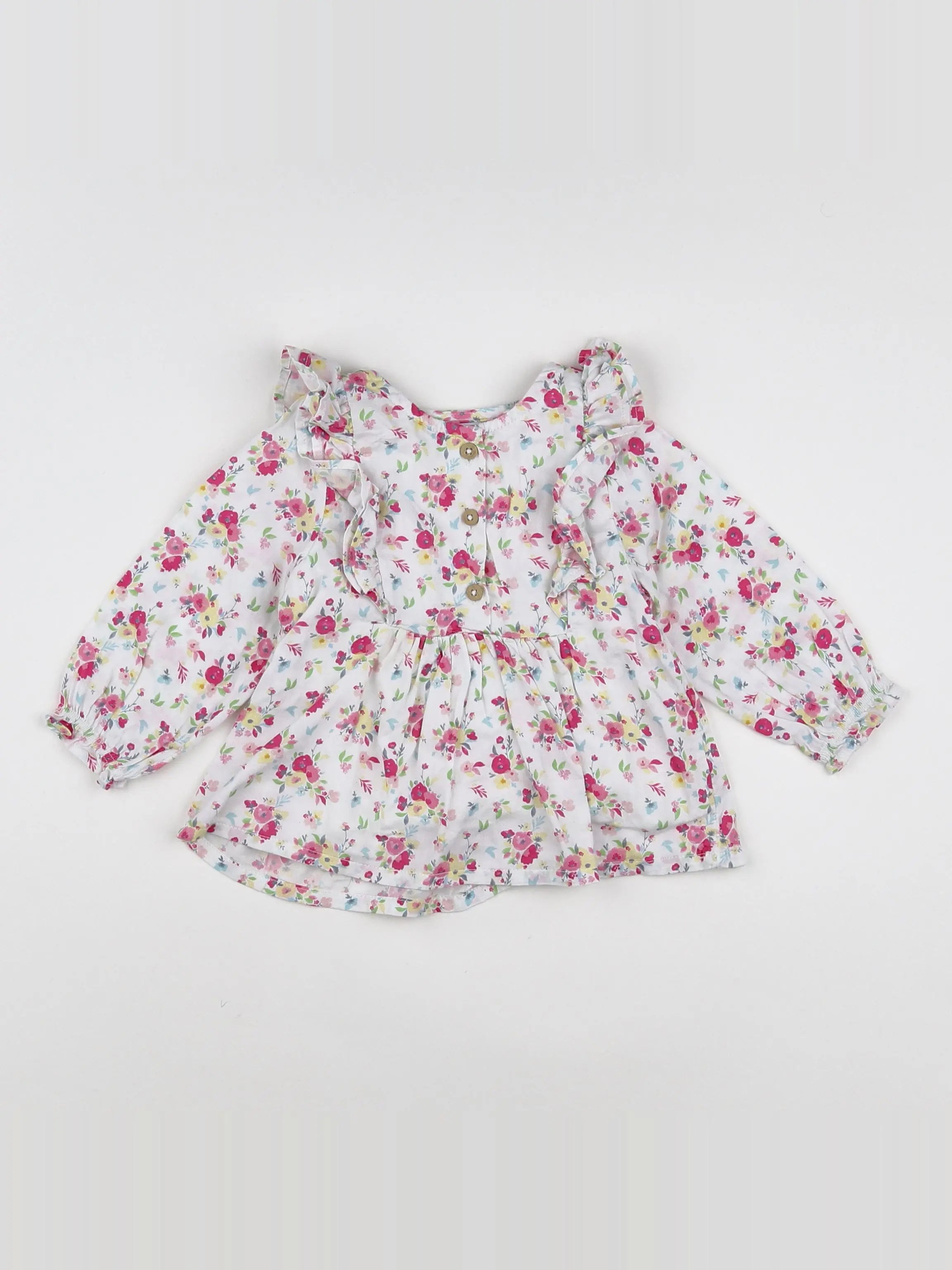 Tape à l'oeil - blouse blanc - 12 mois