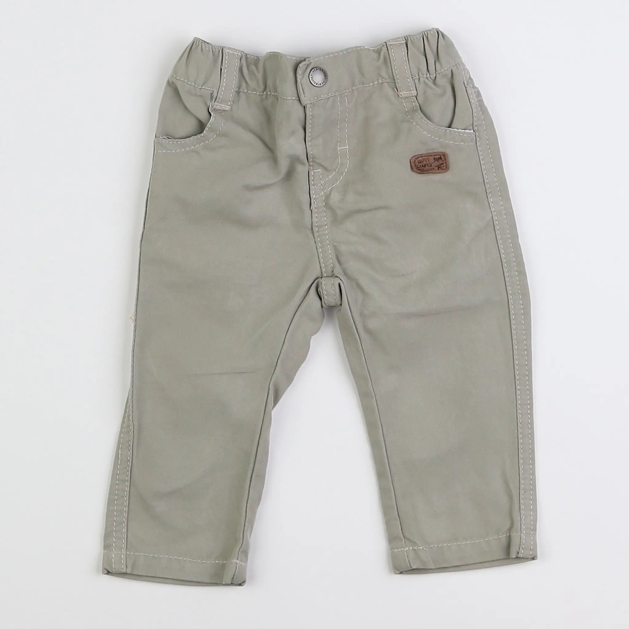 Vertbaudet - pantalon vert - 6 mois