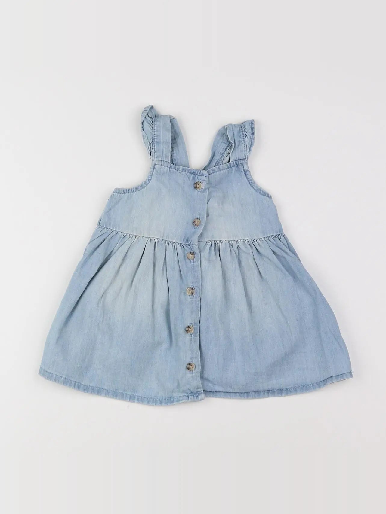 H&M - robe bleu - 6 mois