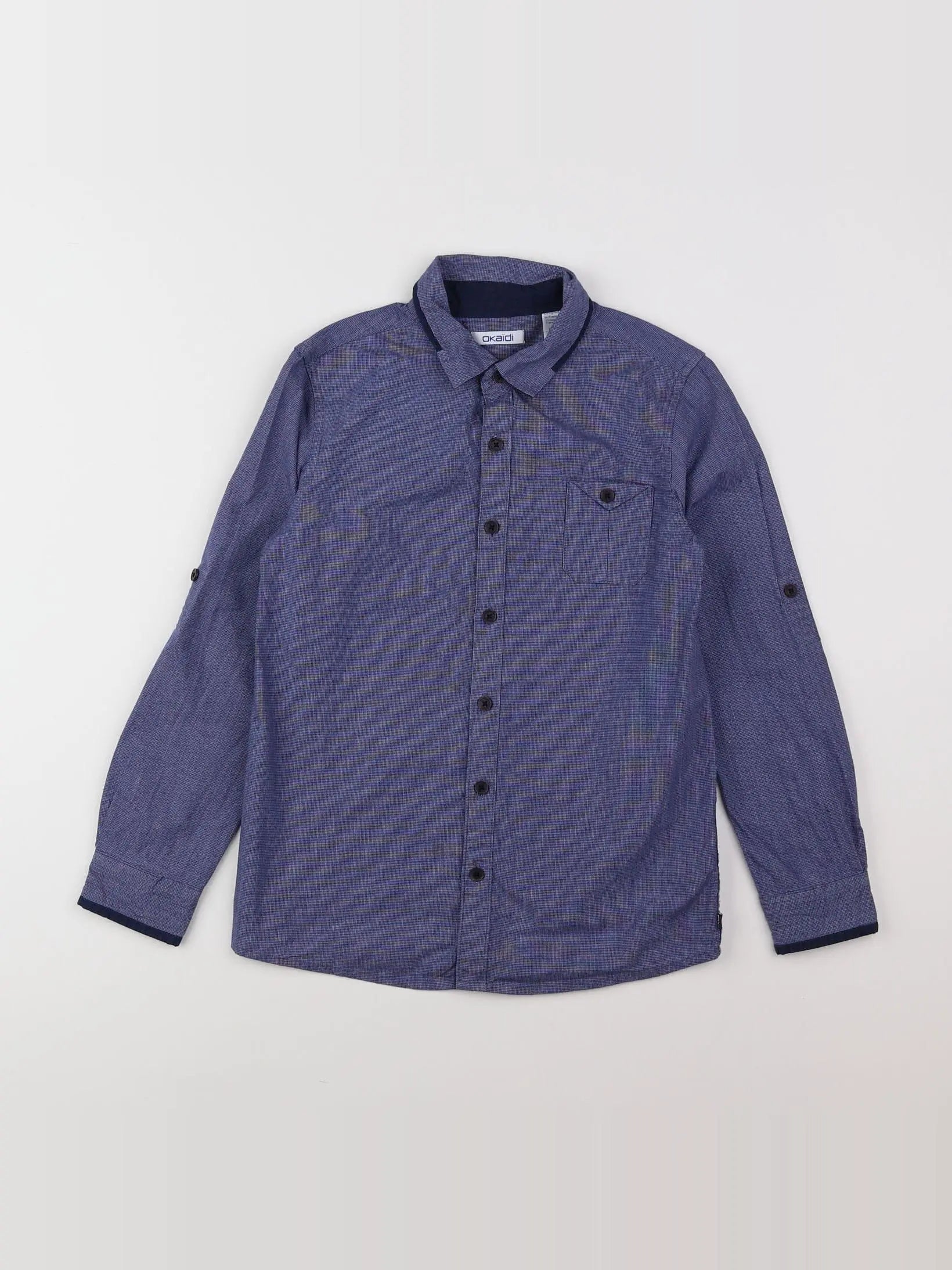 Okaidi - chemise bleu - 8 ans
