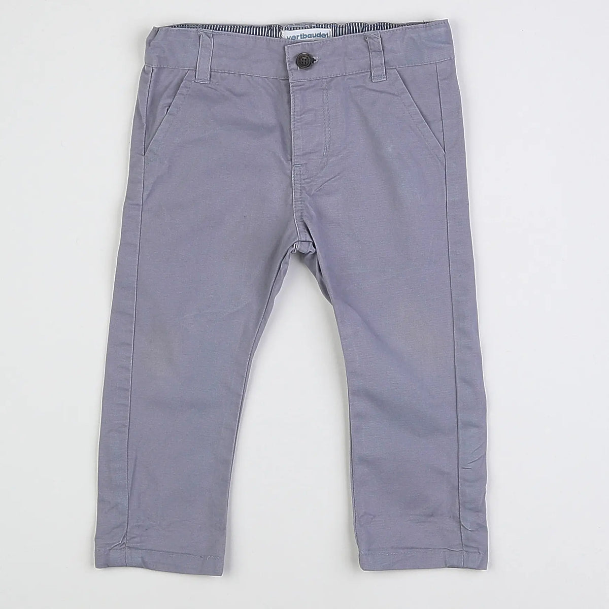 Vertbaudet - pantalon gris - 12 mois
