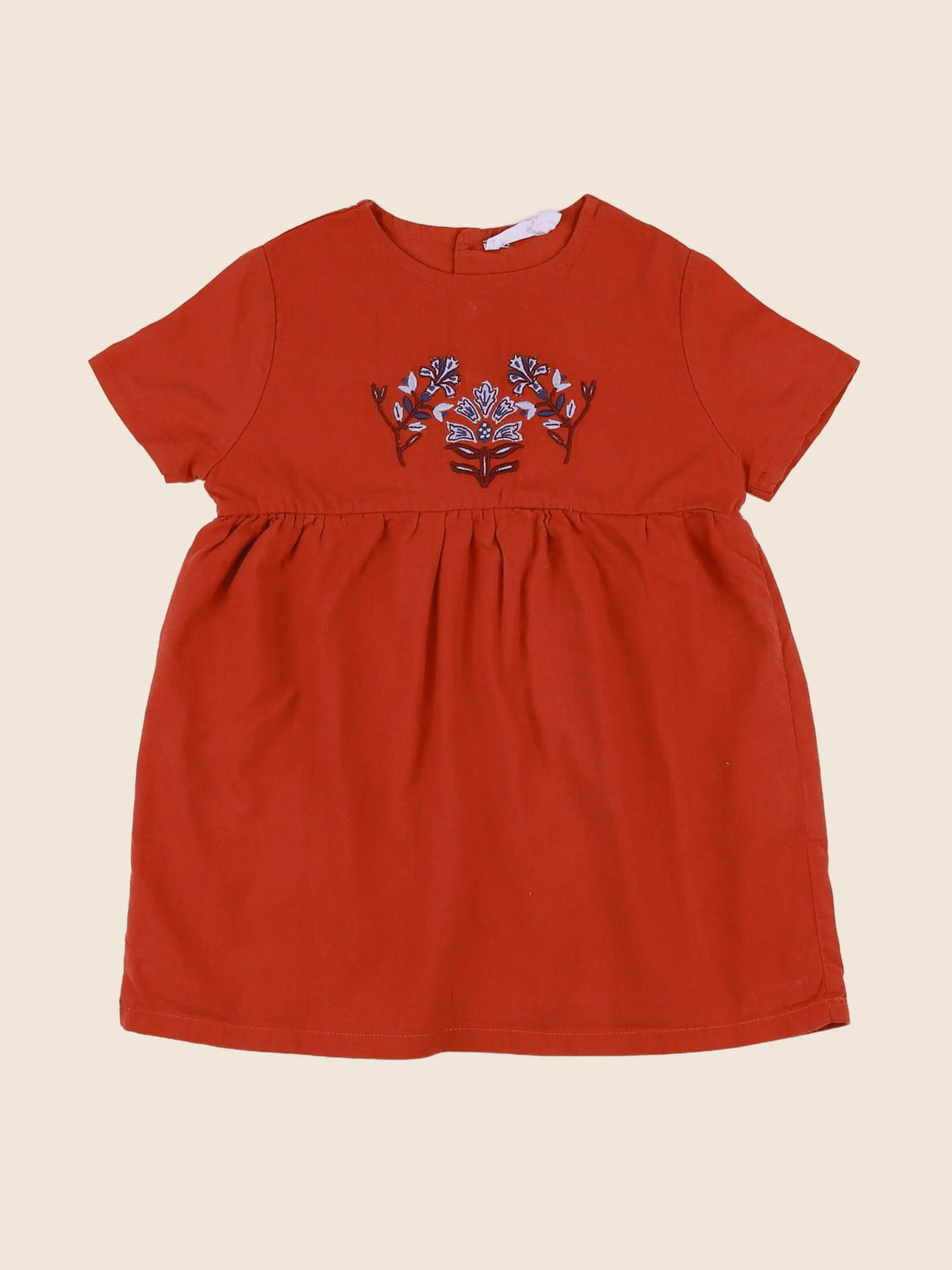 Eden & Victor - robe orange - 12 mois