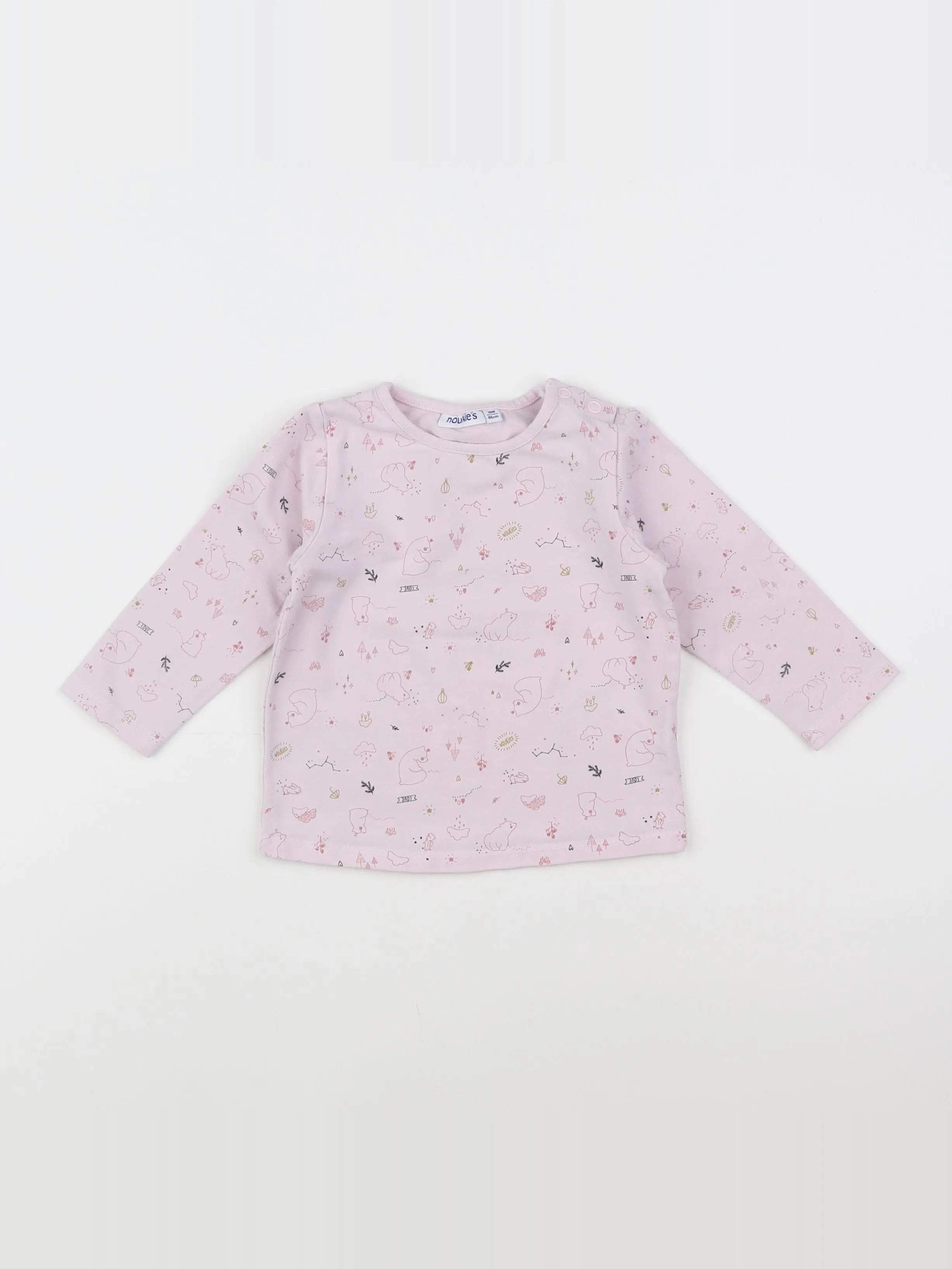 Noukie's - tee-shirt rose - 18 mois
