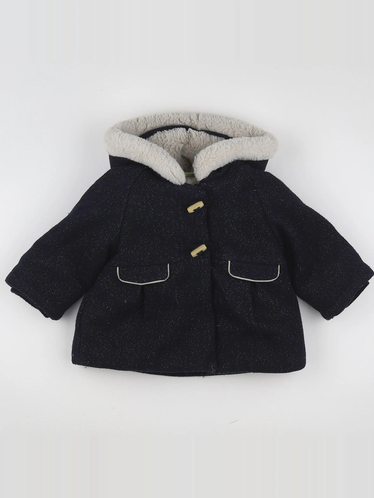 Tape à l'oeil - manteau noir, or - 12 mois