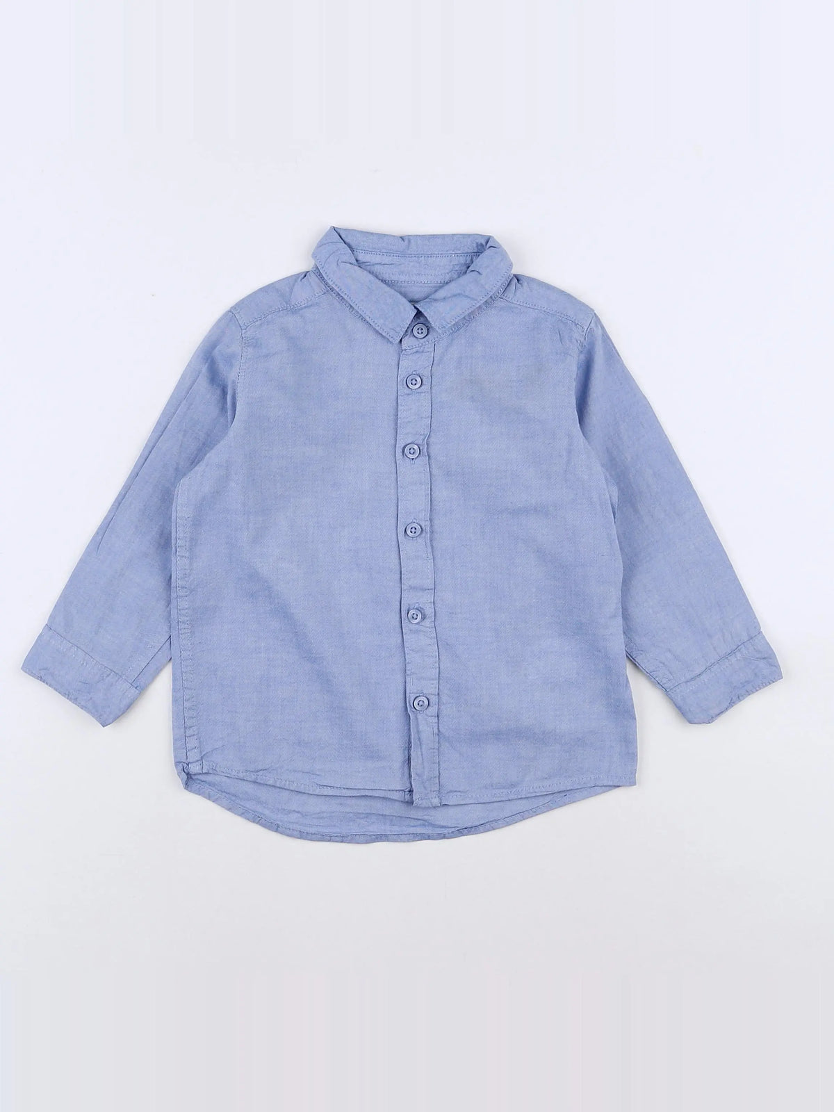 H&M - chemise bleu - 12/18 mois