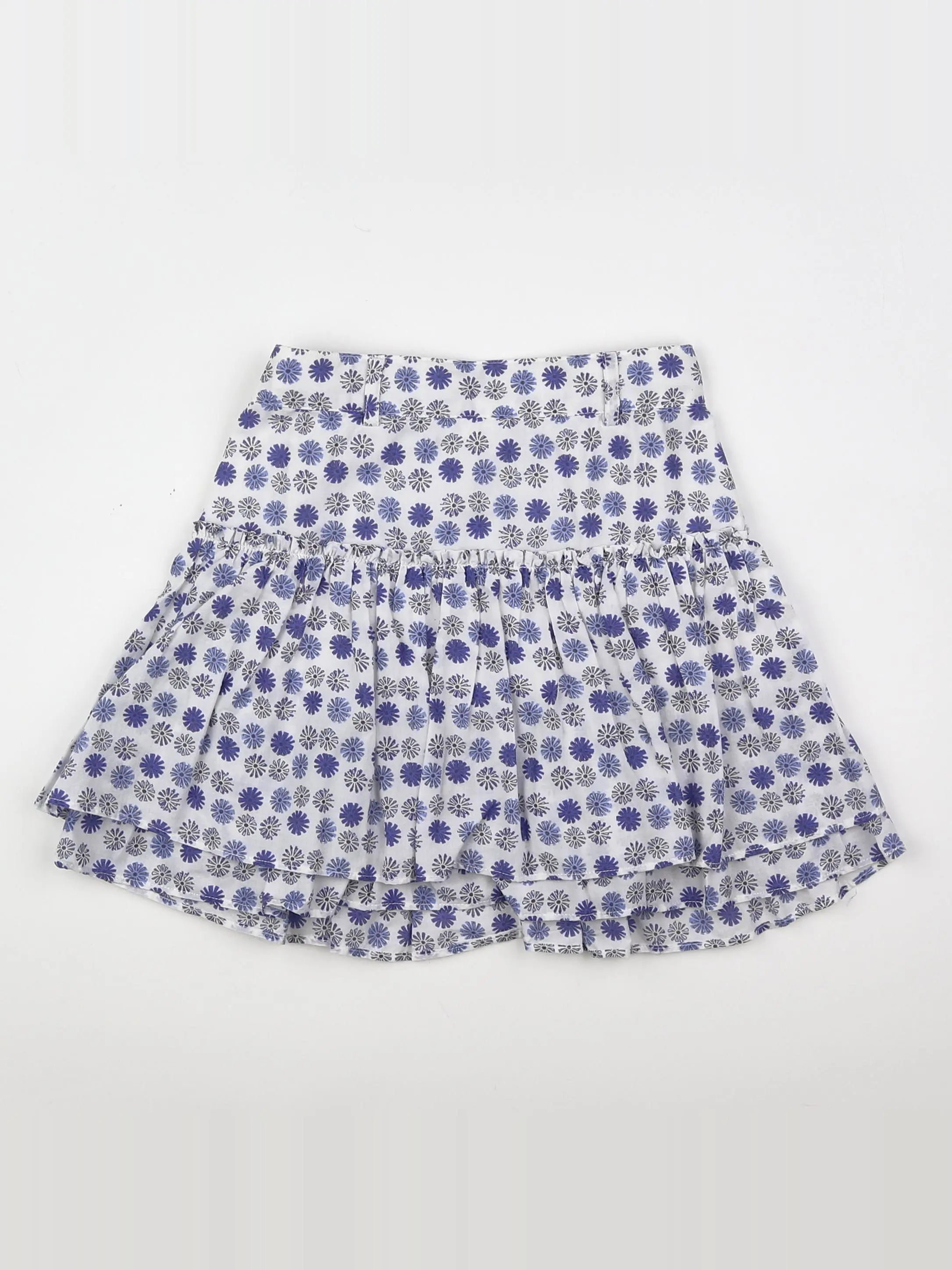 Okaidi - jupe blanc, bleu - 8 ans