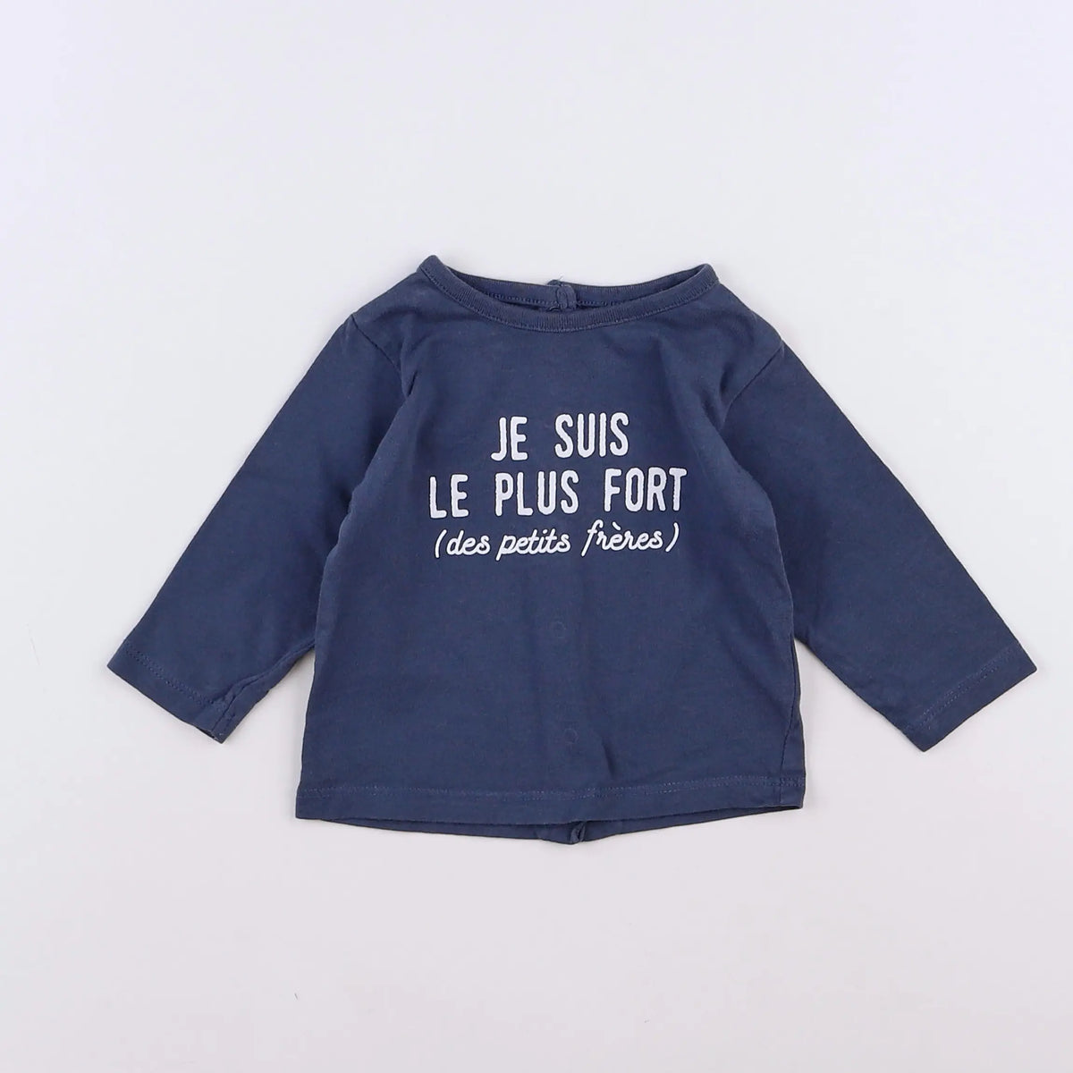 Vertbaudet - tee-shirt bleu - 3 mois