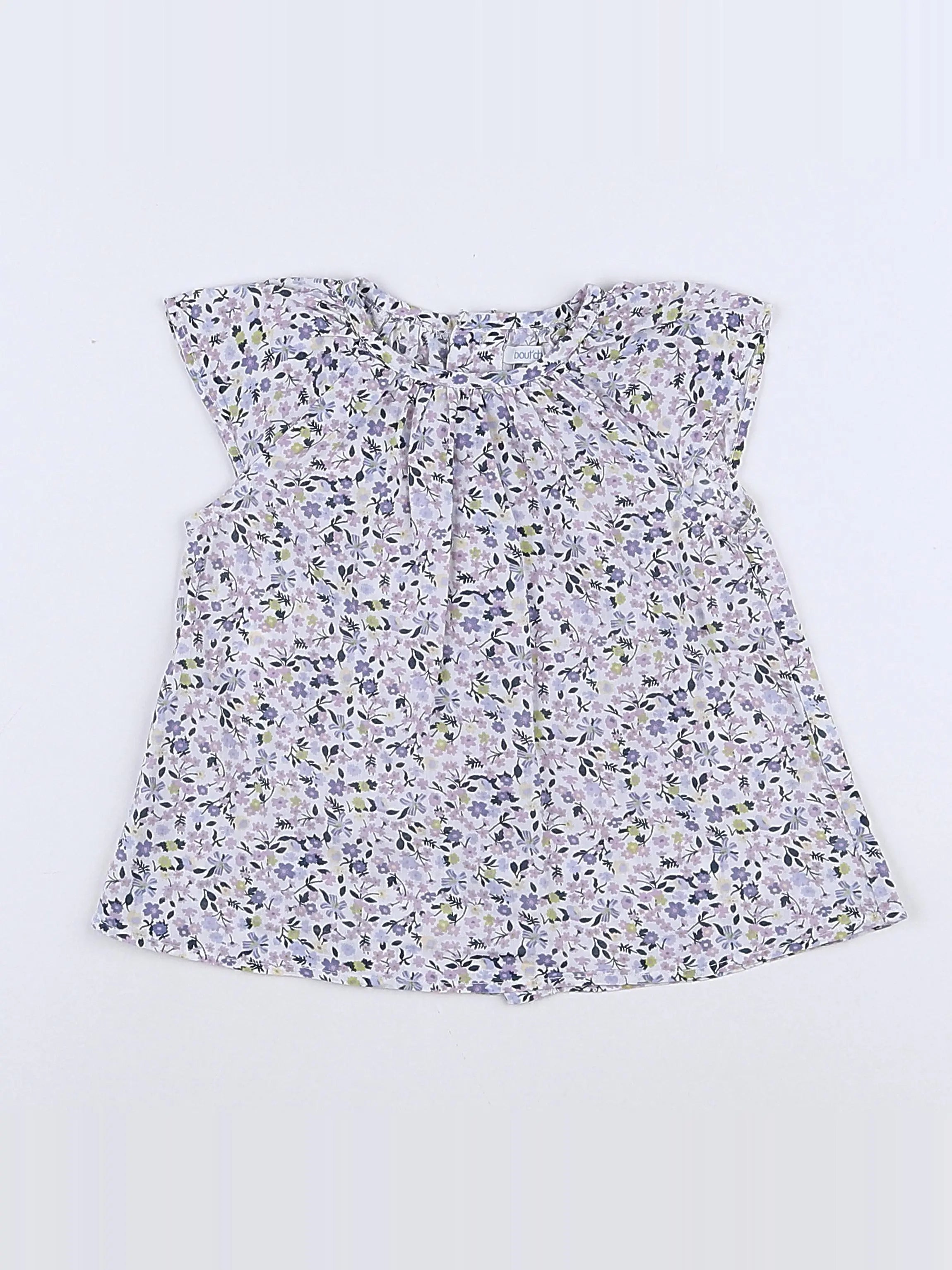Boutchou - blouse multicolore - 12 mois