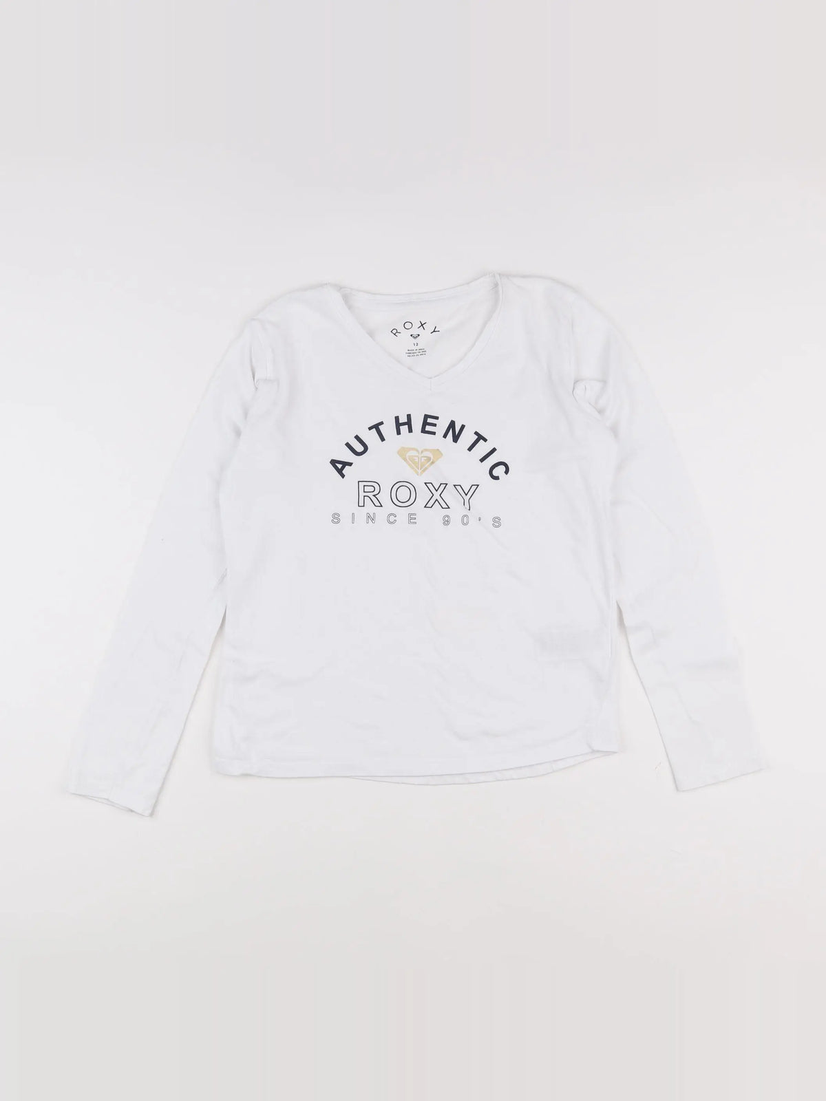 Roxy - tee-shirt blanc, noir - 12 ans