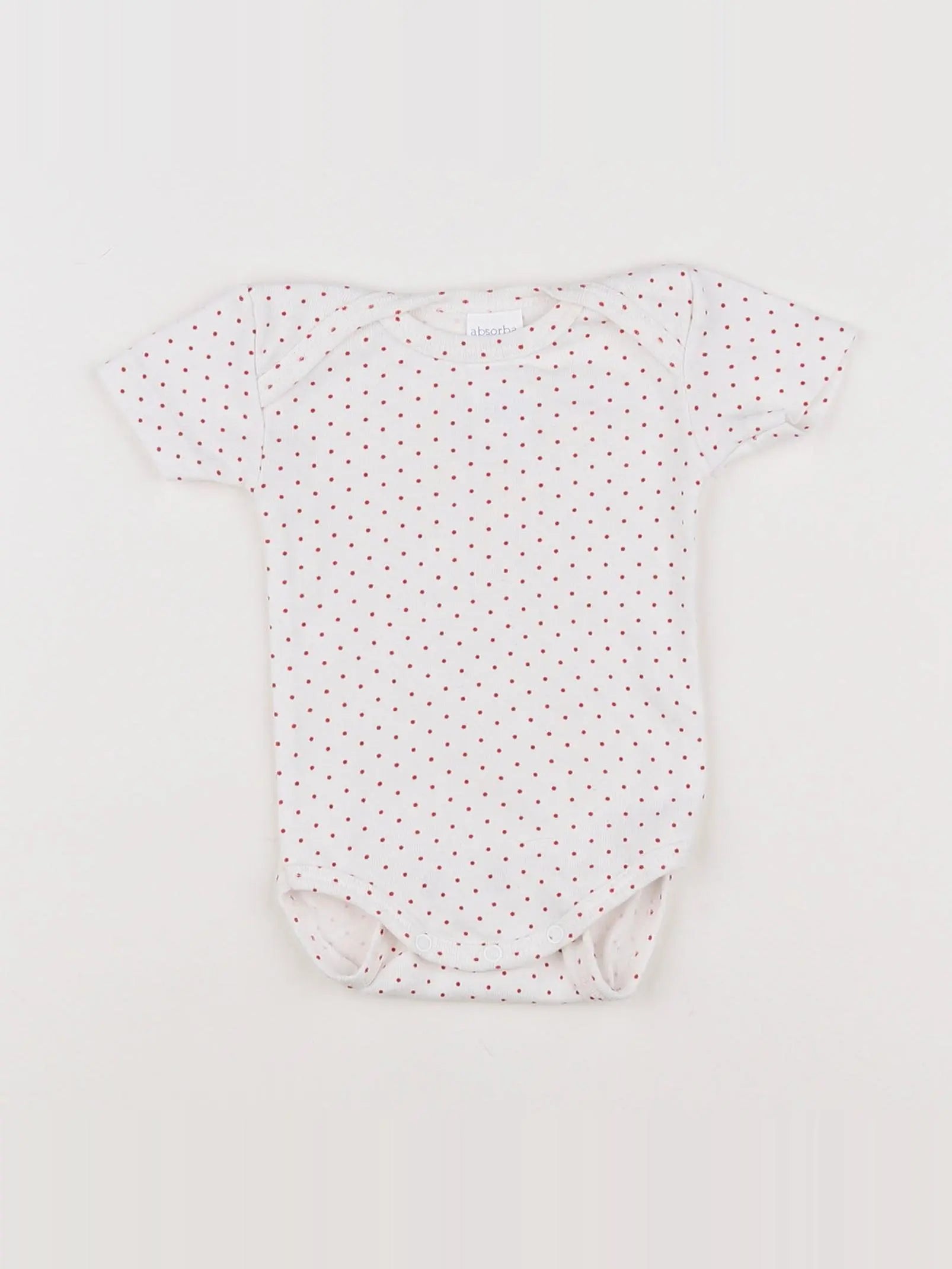 Absorba - body blanc, rouge - 3 mois