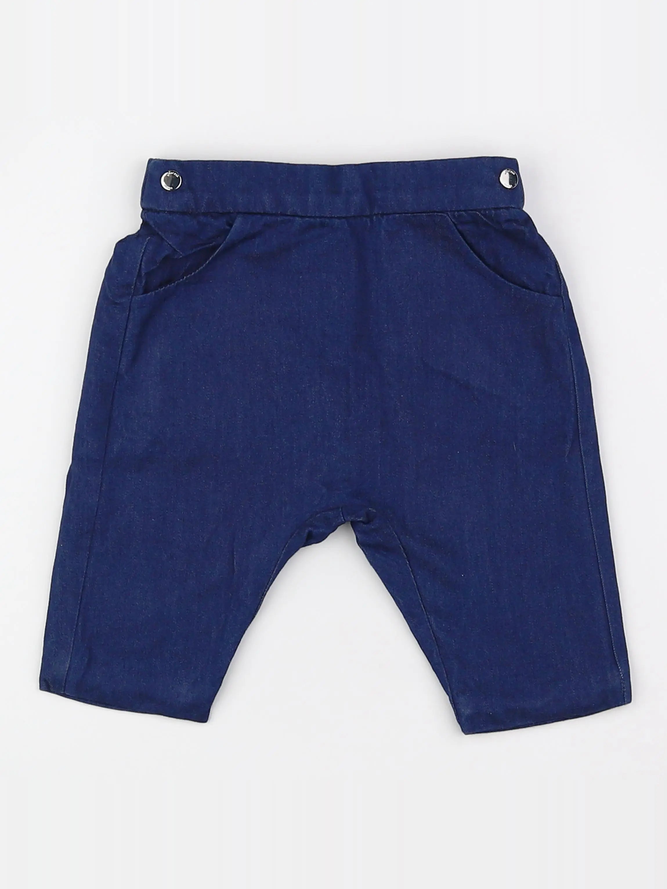 Jacadi - pantalon doublé bleu - 6 mois