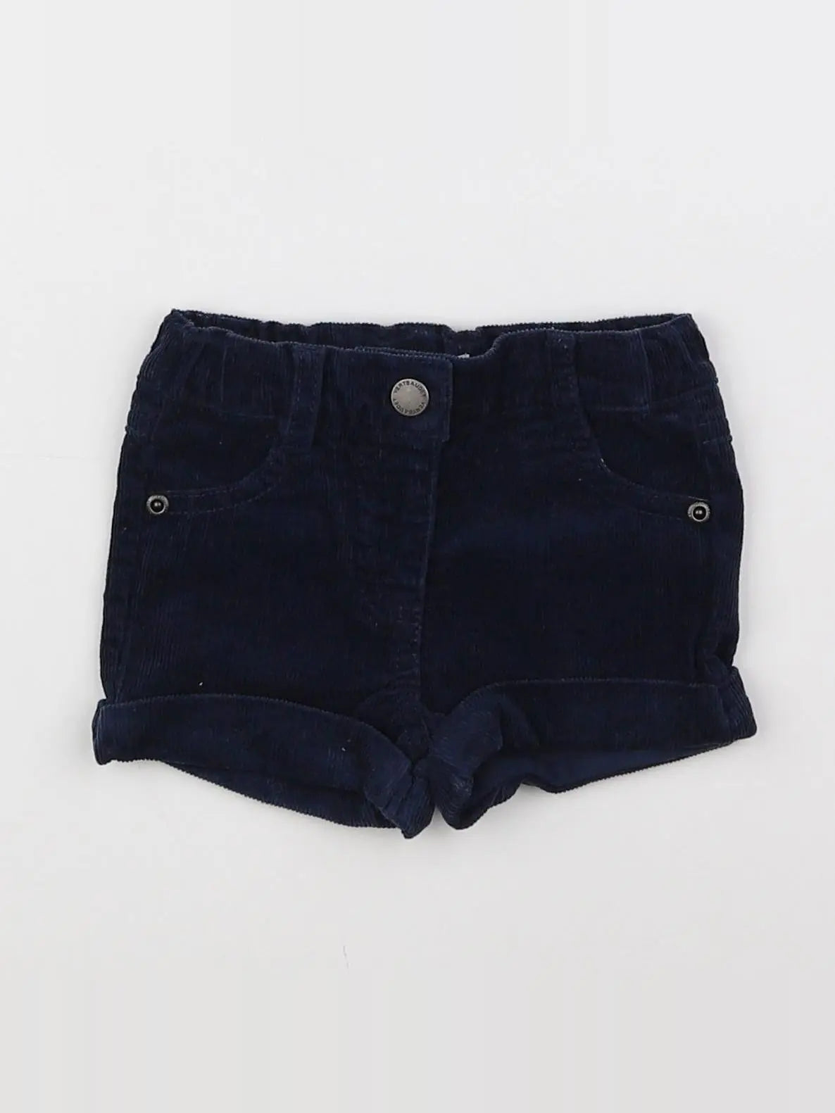 Vertbaudet - short gris, bleu - 3 mois
