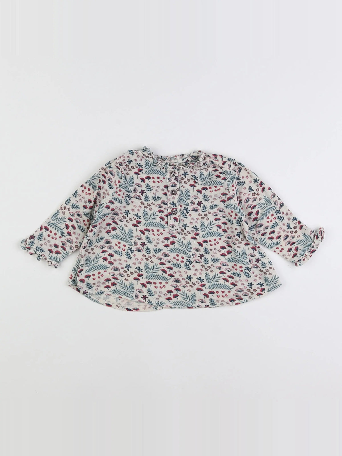 Boutchou - blouse multicolore - 6 mois