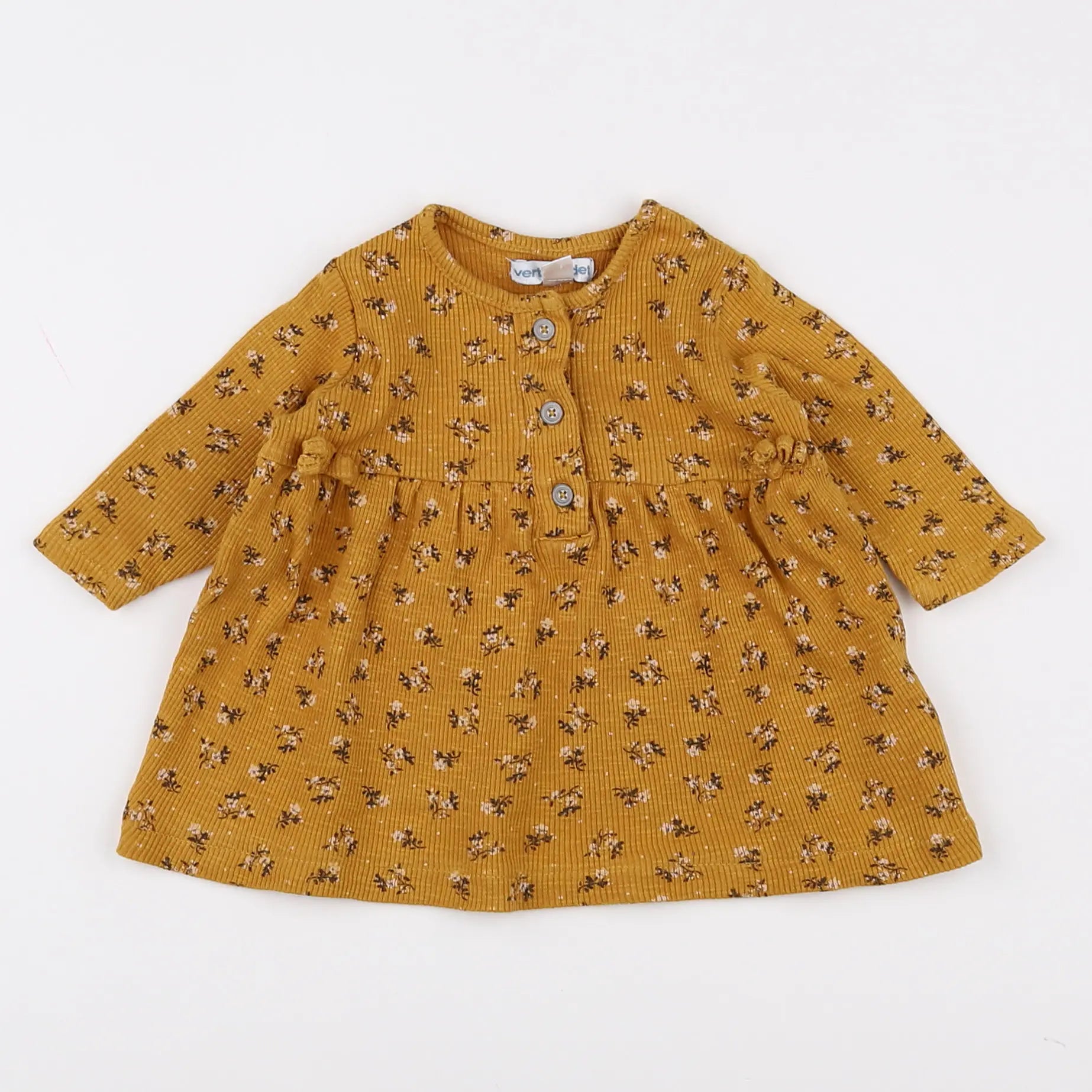 Vertbaudet - robe jaune - 3 mois