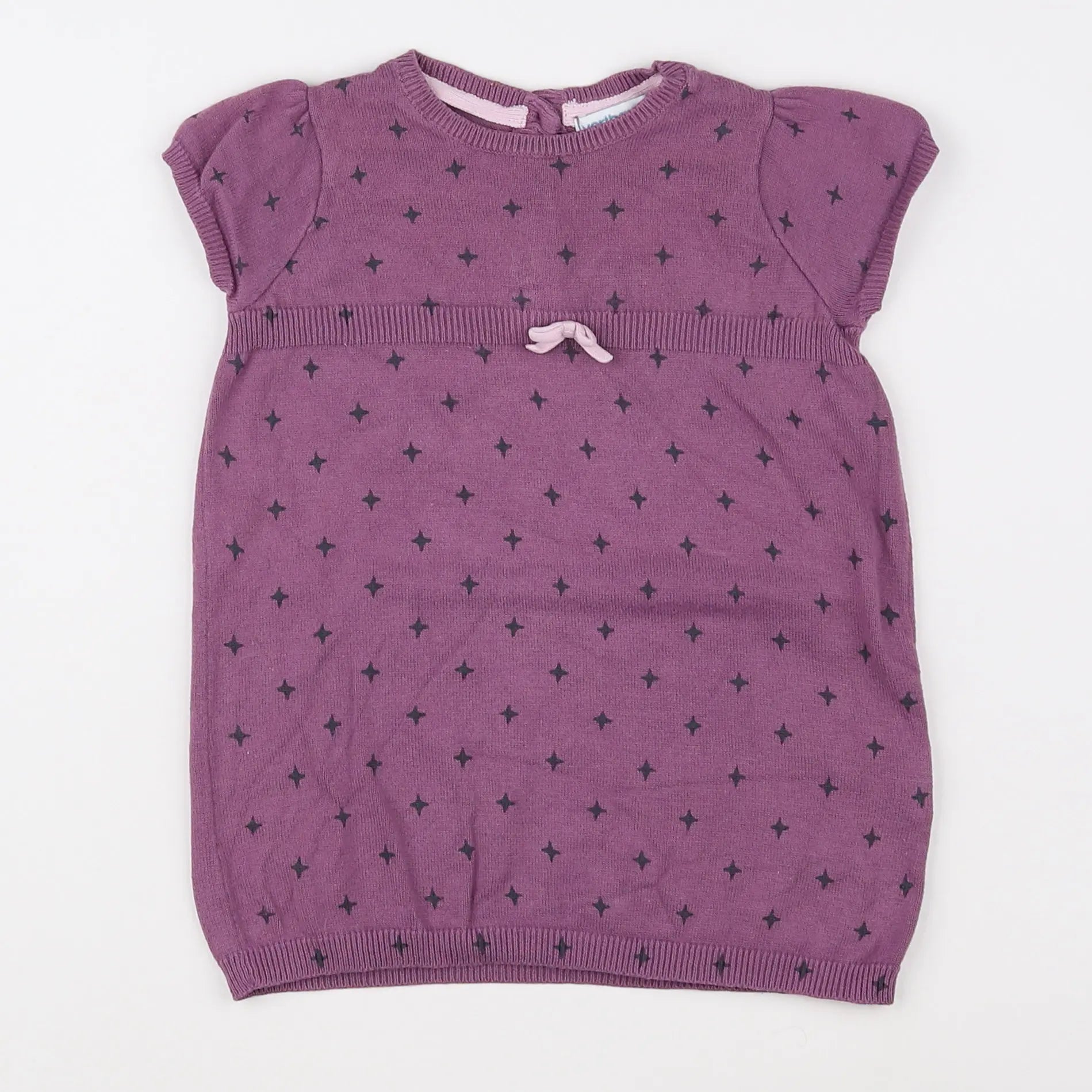 Vertbaudet - robe violet - 12 mois
