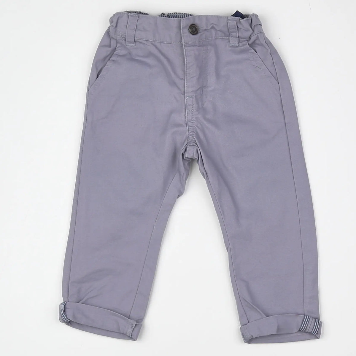 Vertbaudet - pantalon bleu - 12 mois