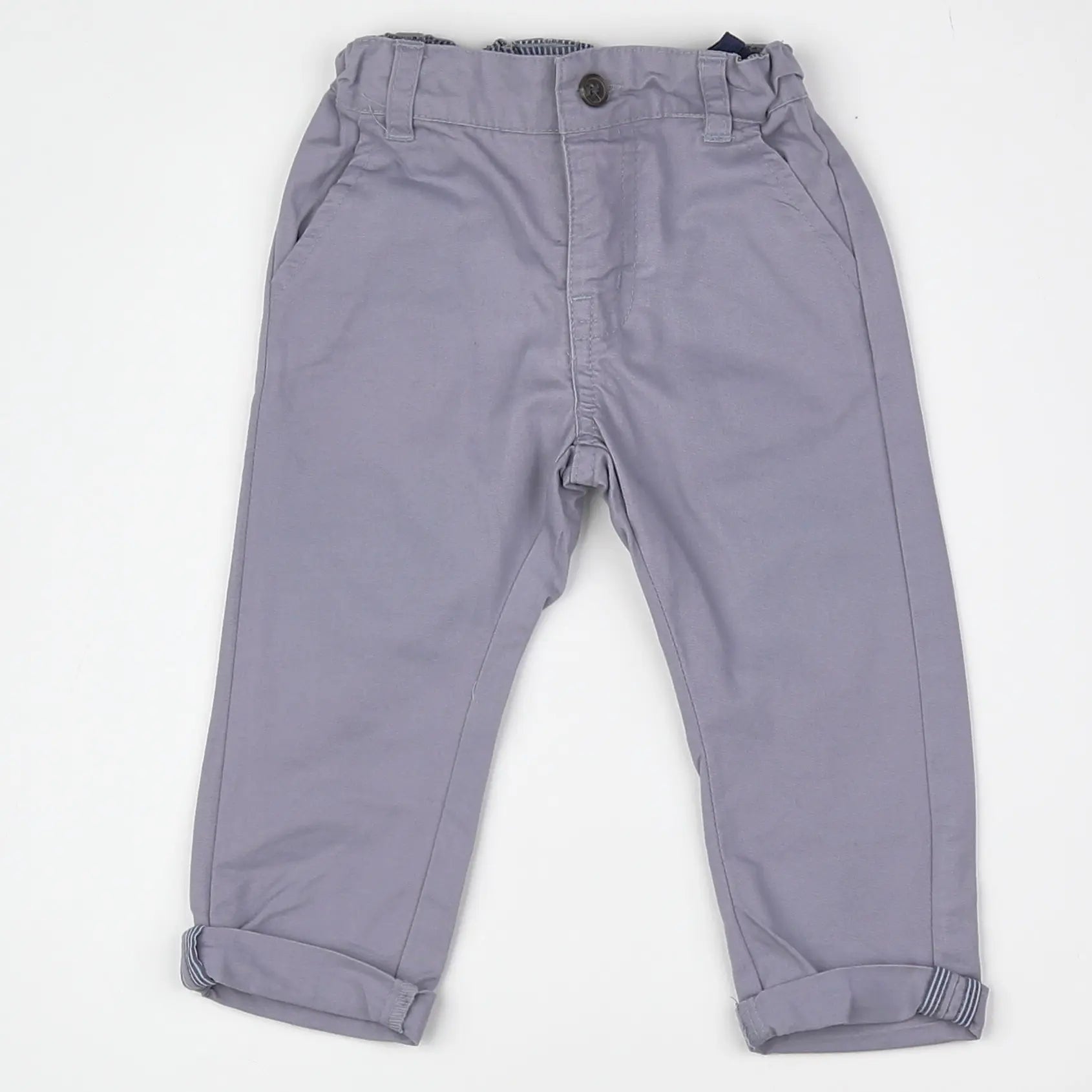 Vertbaudet - pantalon bleu - 12 mois