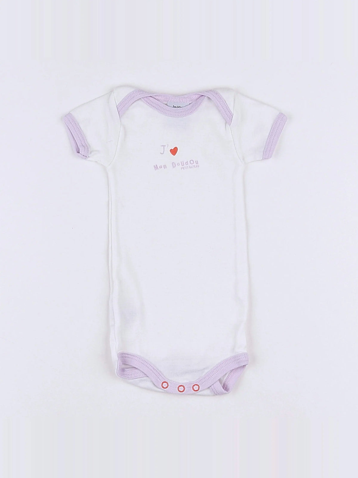 Petit Bateau - body blanc - 3 mois