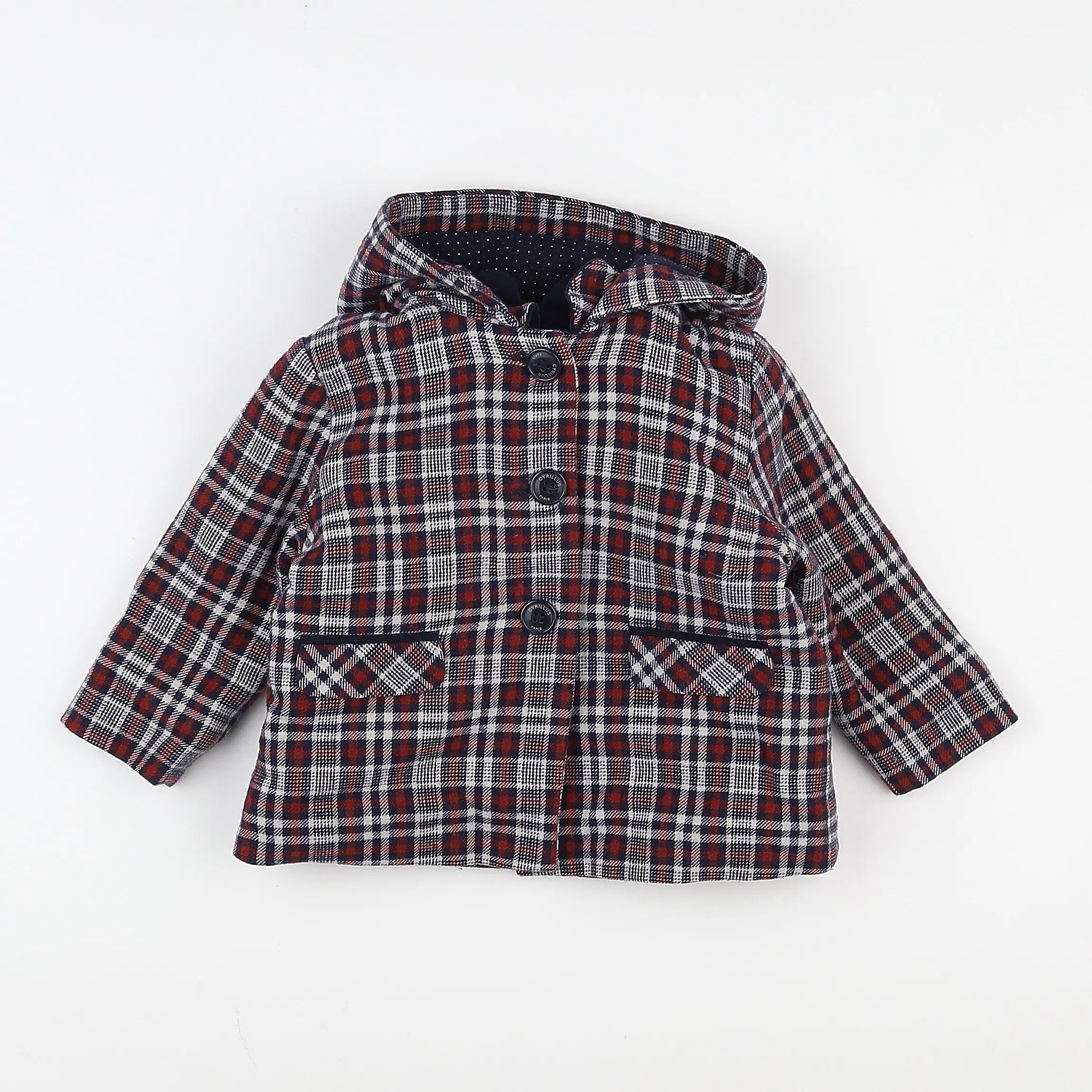 Cyrillus - manteau multicolore - 12 mois