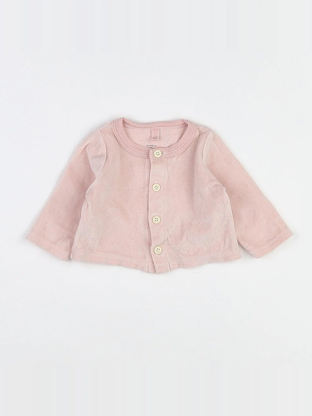 Petit Bateau - sweat rose - 3 mois