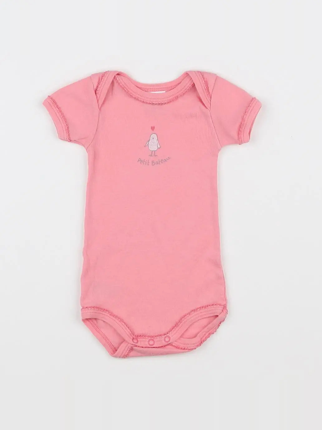 Petit Bateau - body rose - 3 mois