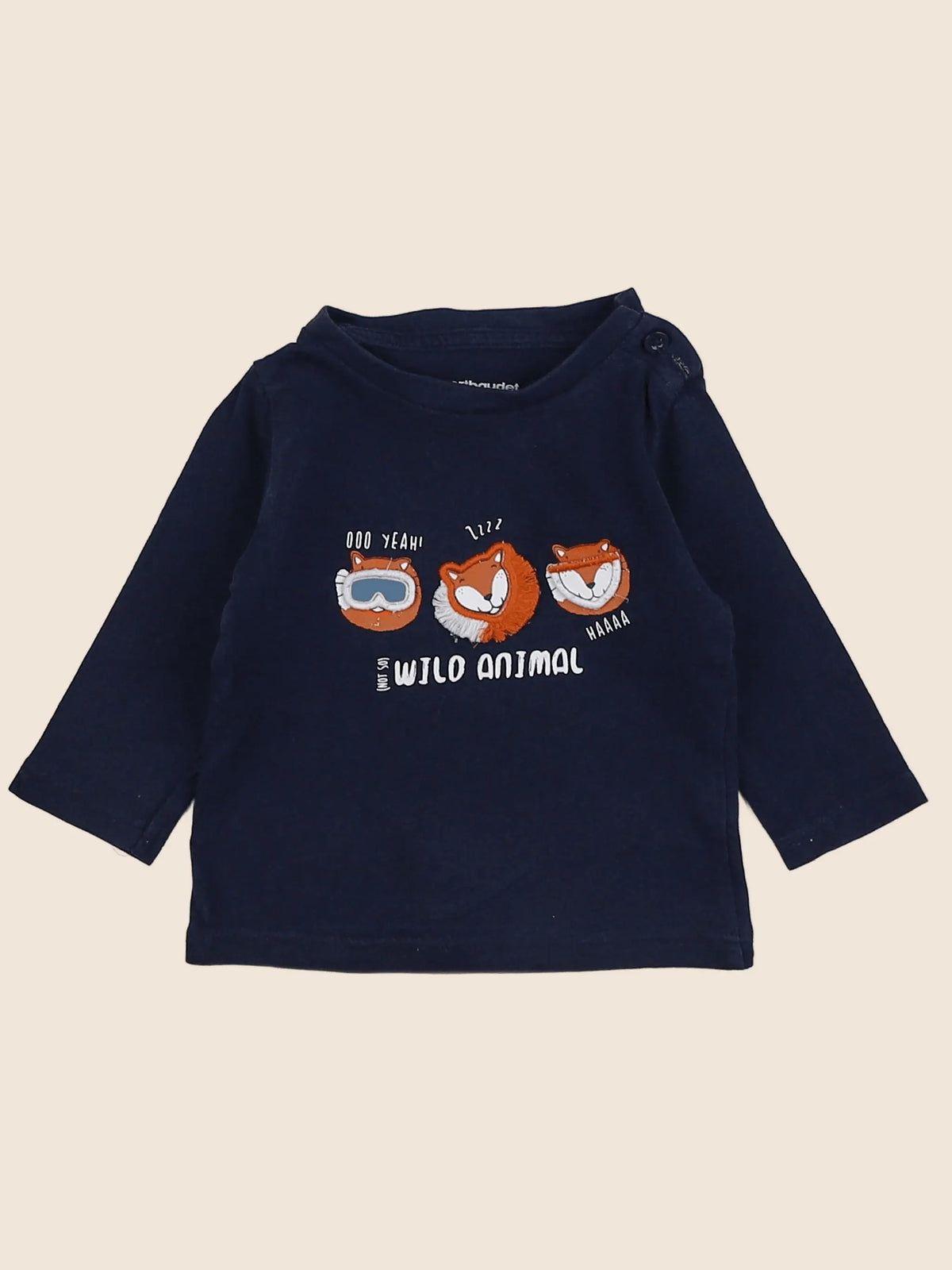 Vertbaudet - tee-shirt bleu - 3 mois