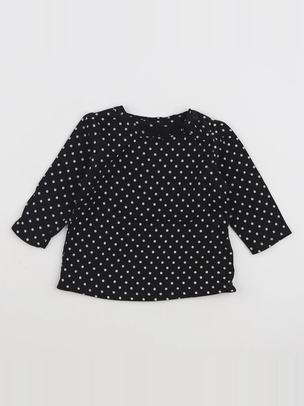 Vertbaudet - tee-shirt noir - 3 mois