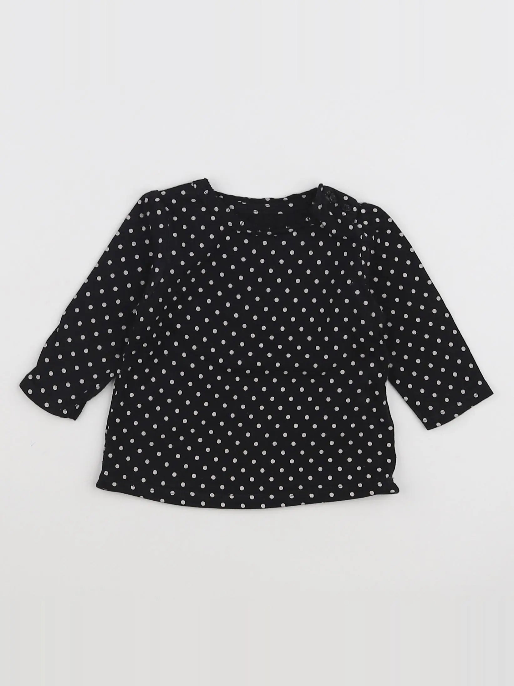Vertbaudet - tee-shirt noir - 3 mois