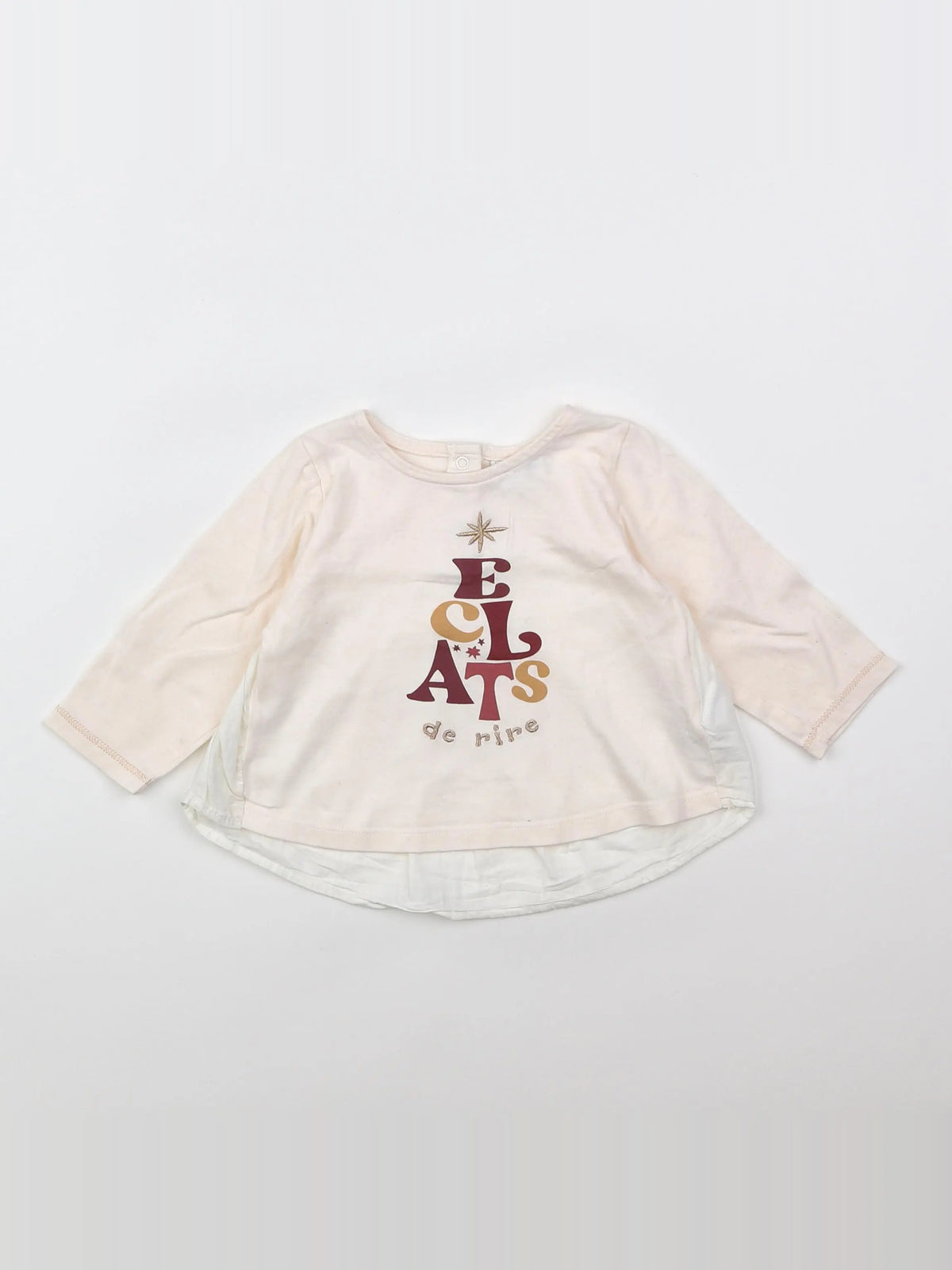 Tape à l'oeil - tee-shirt beige - 6 mois