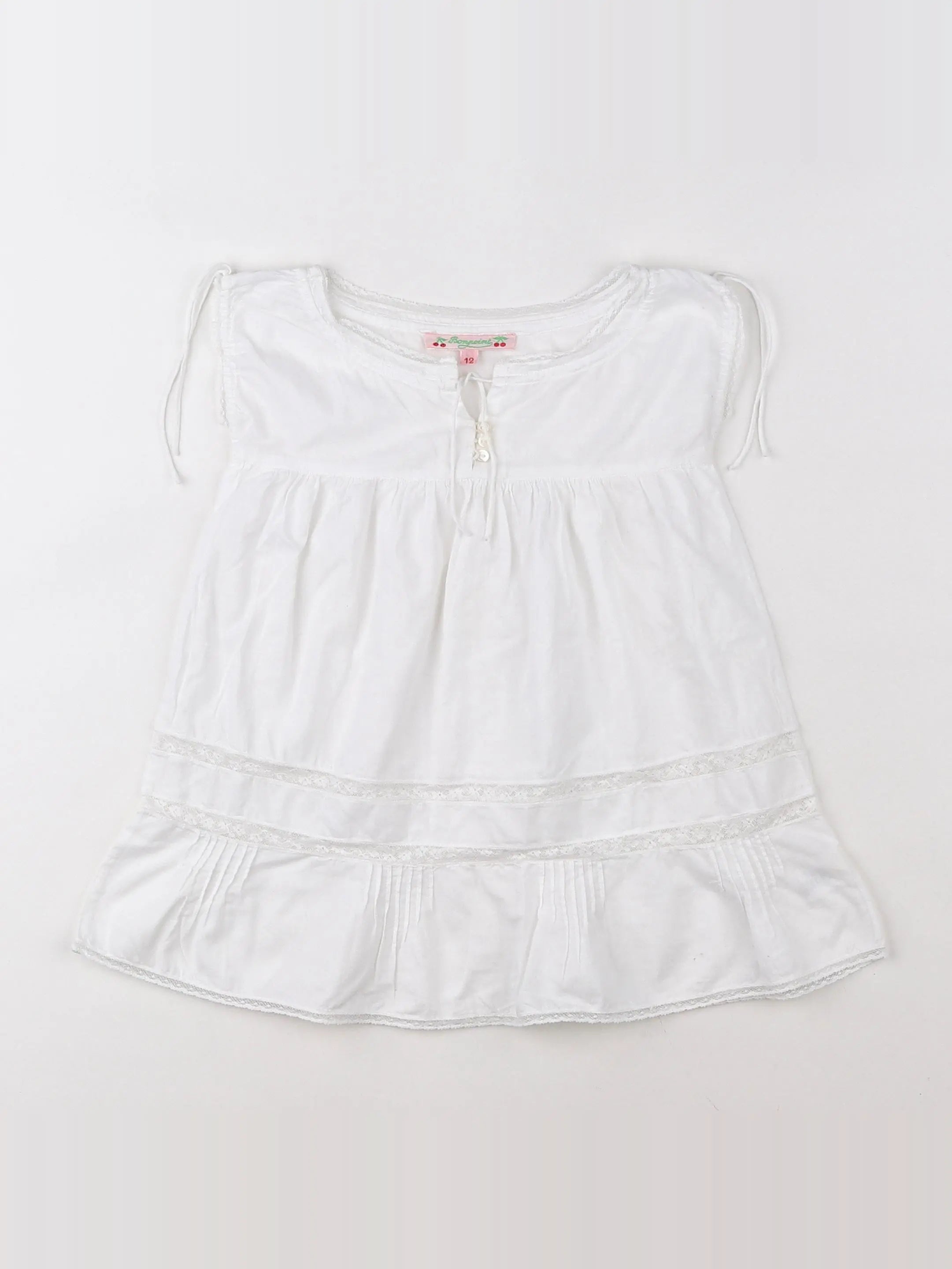 Bonpoint - blouse blanc - 12 mois