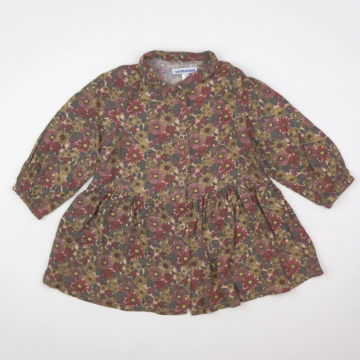 Vertbaudet - robe multicolore - 18 mois