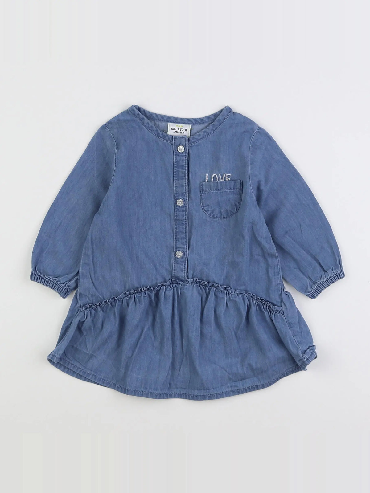 Tape à l'oeil - robe bleu - 6 mois