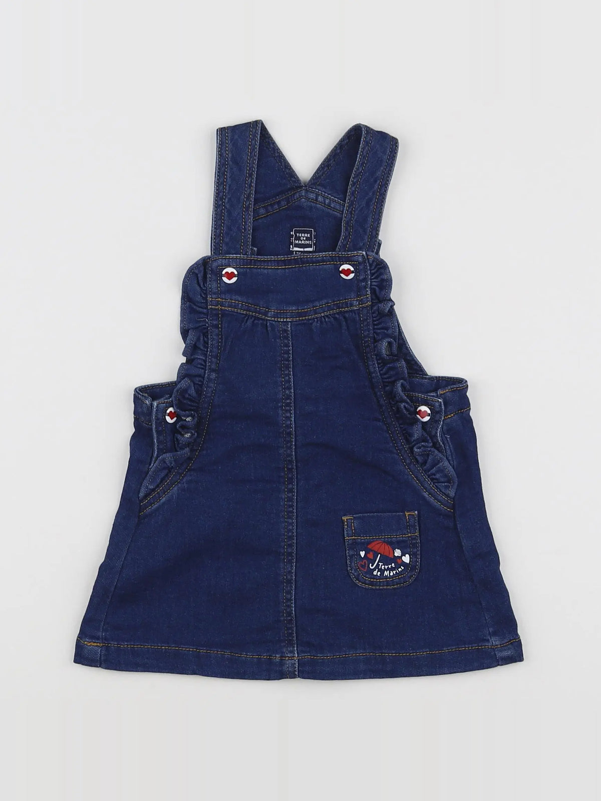 Terre de marins - robe bleu - 12 mois