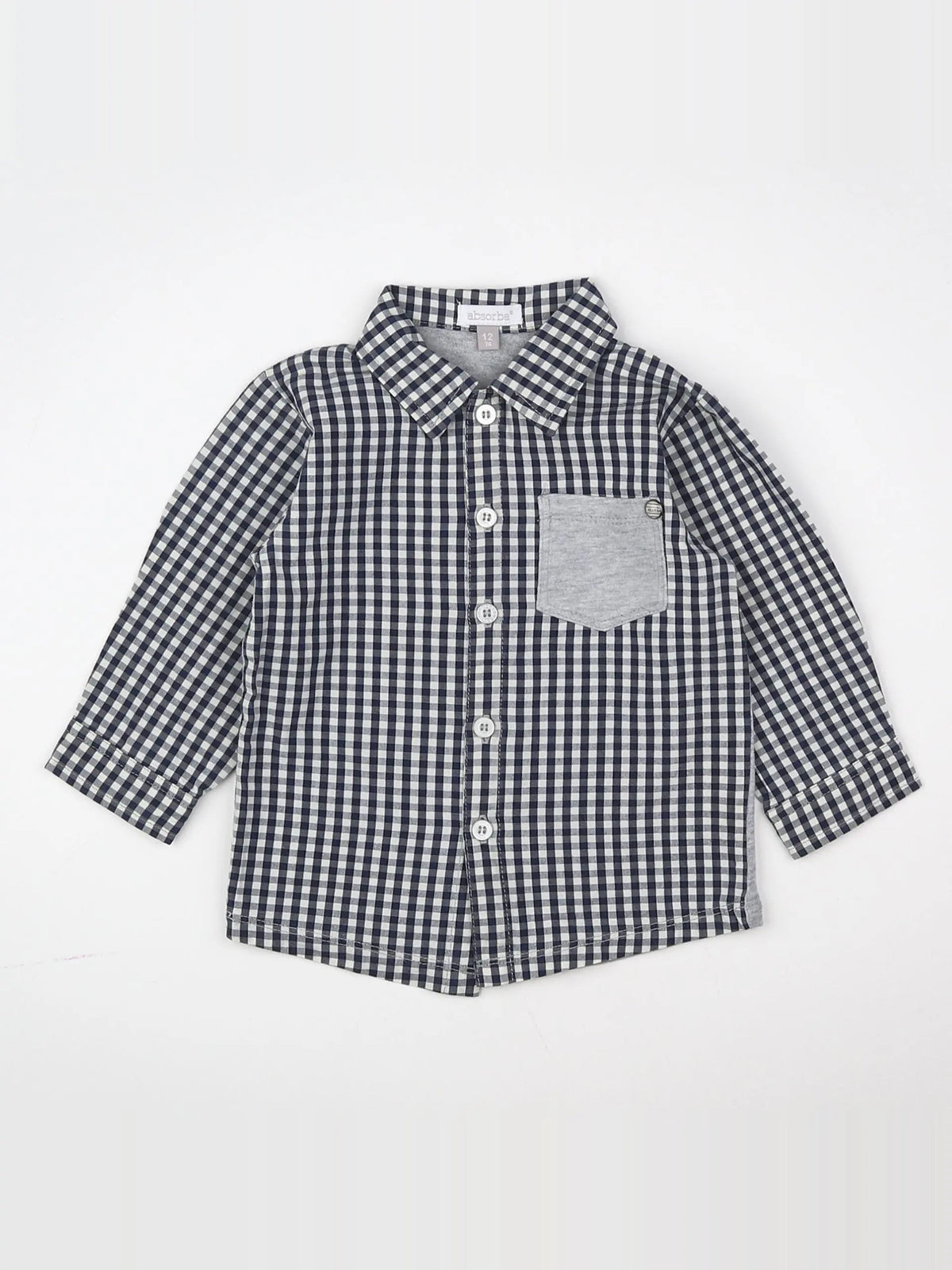 Absorba - chemise bleu - 12 mois