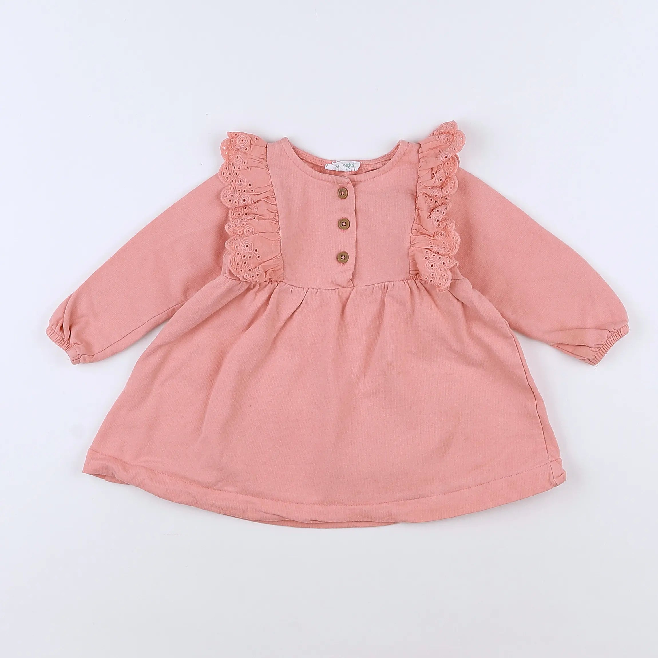 Vertbaudet - robe rose - 12 mois