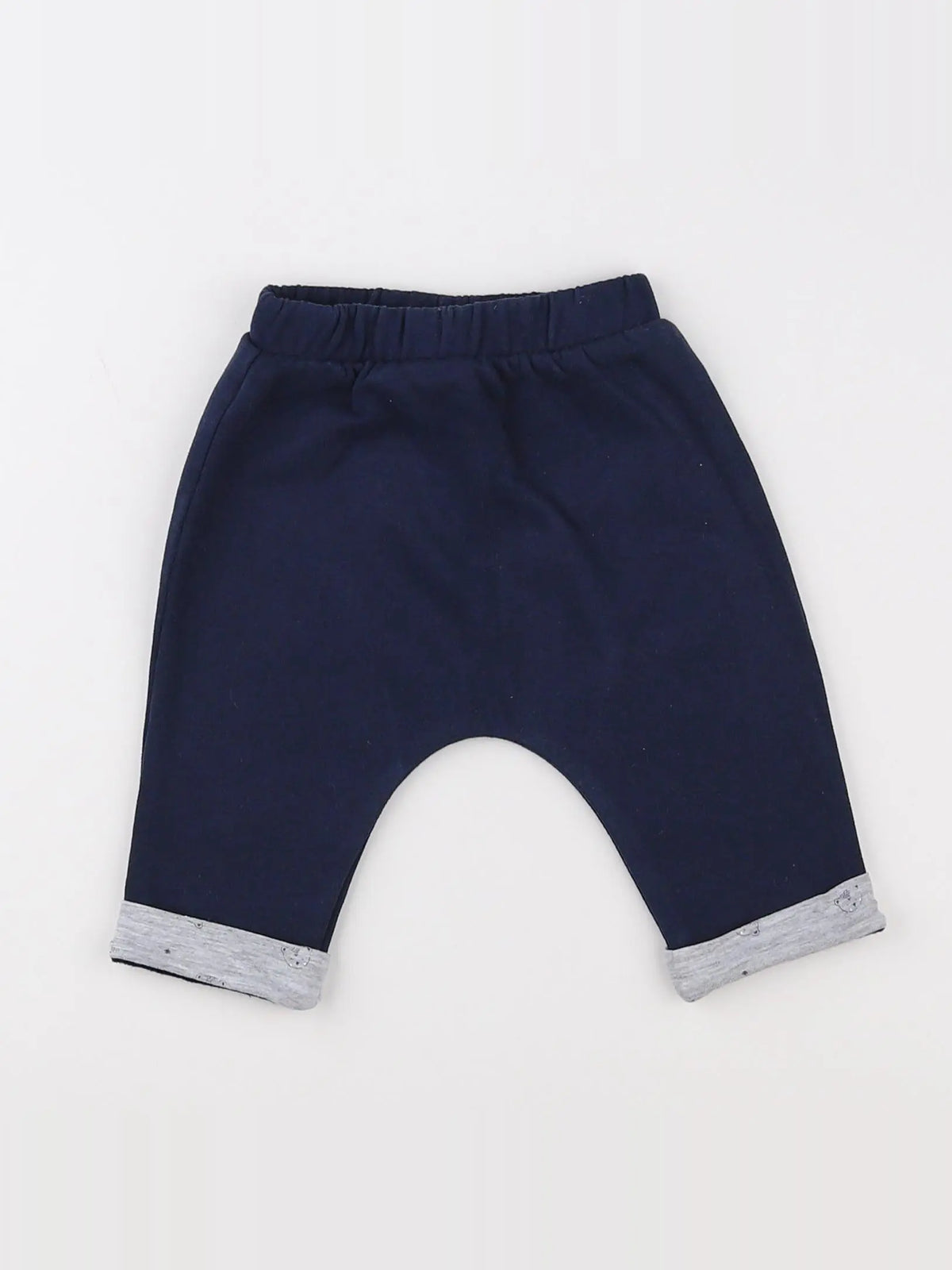 Vertbaudet - jogging bleu, gris - 3 mois