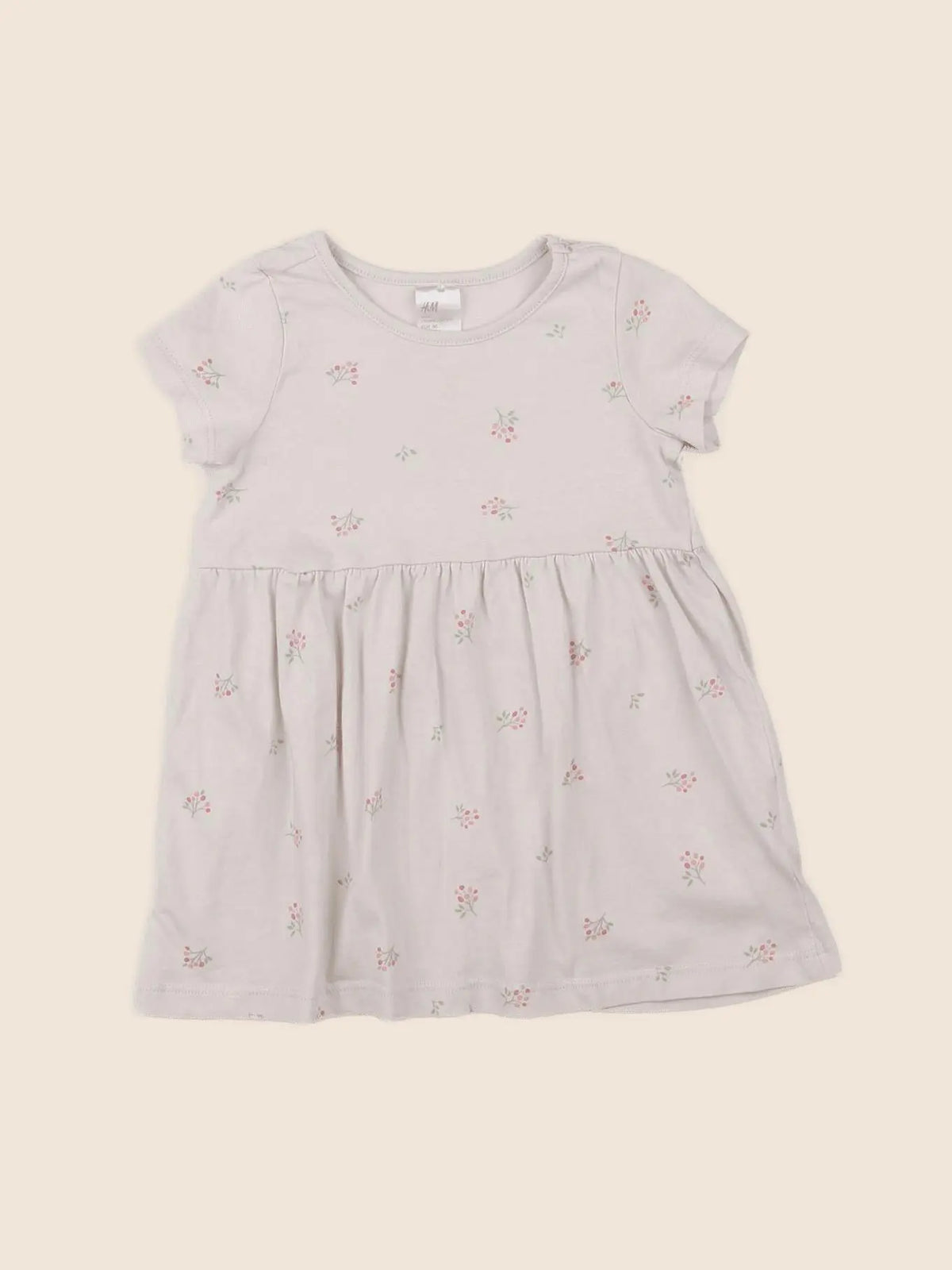 H&M - robe beige - 9/12 mois