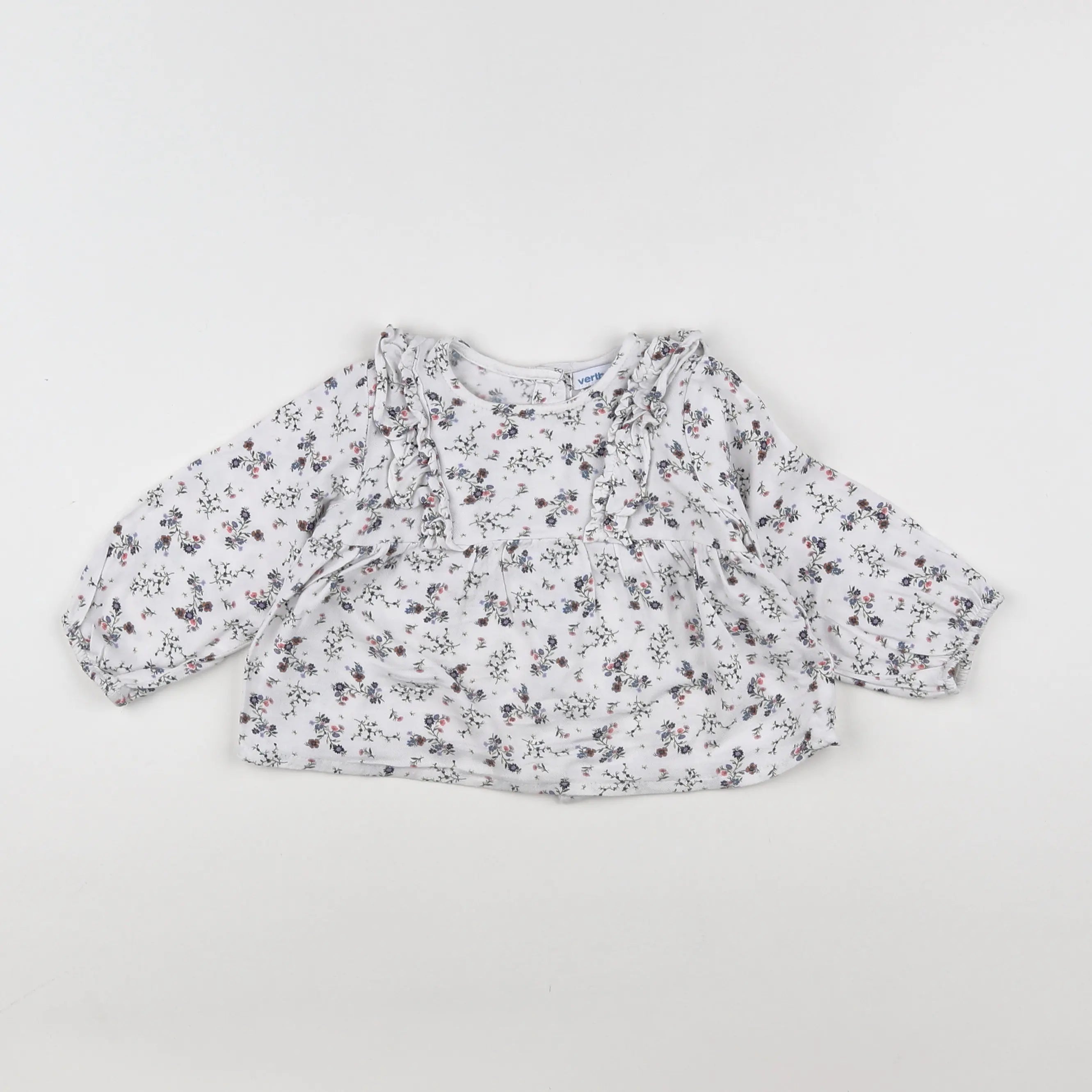 Vertbaudet - blouse blanc - 12 mois